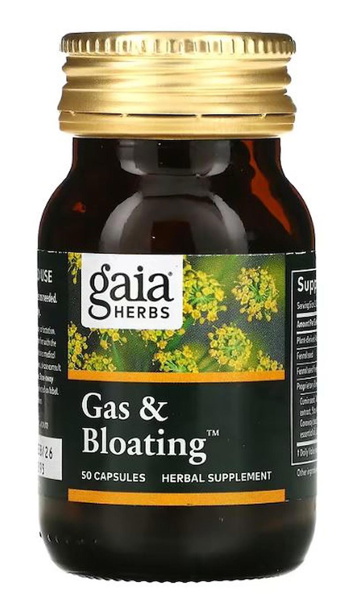 Gaia Herbs Gas & Bloating, 50 Vegan Capsules