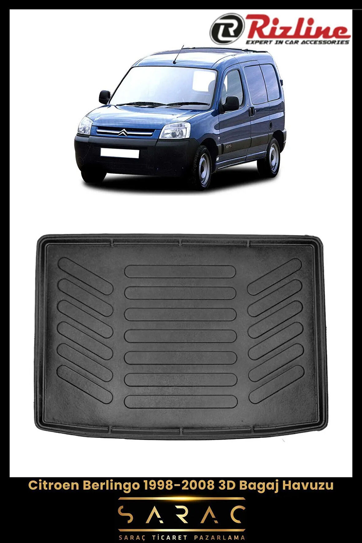 Rizline Citroen Berlingo 2005 Model 3D Bagaj Havuzu