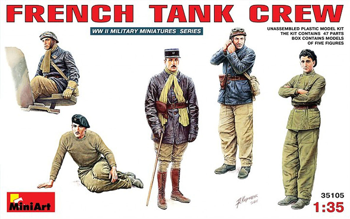 MiniArt 35105 1:35 Fransız Tank Mürettebatı