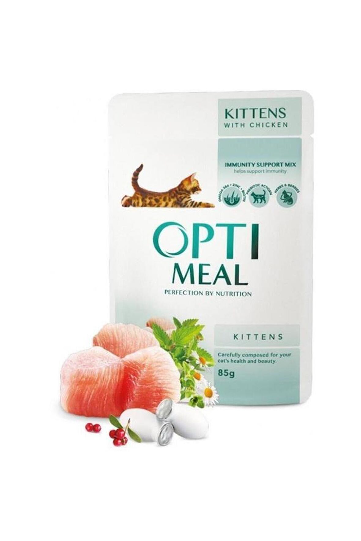 OptiMeal Tavuk Etli Yavru Kedi Konservesi 85 gr