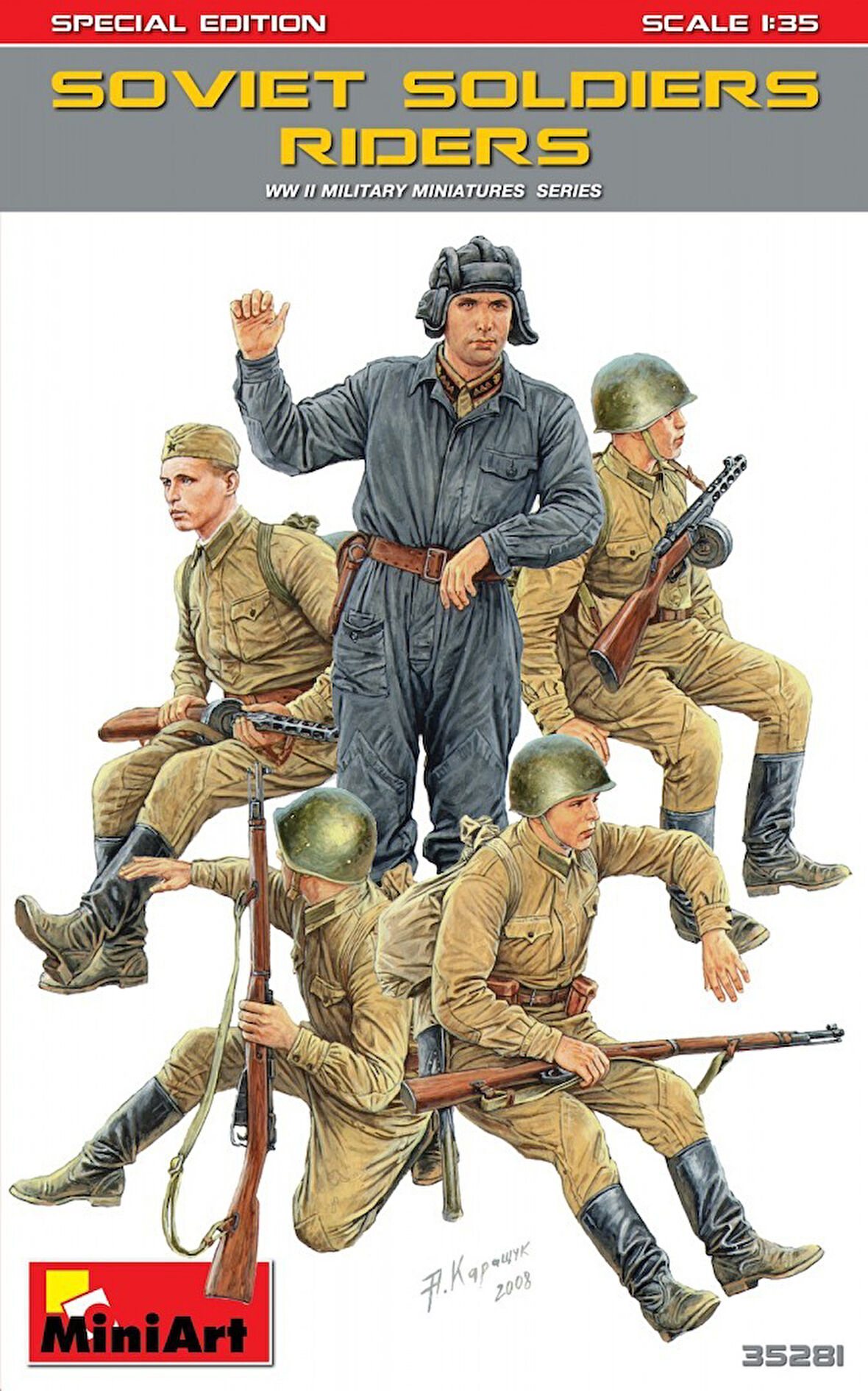MiniArt 35281 1:35 Sovyet Süvari Askerler. Özel Üretim.