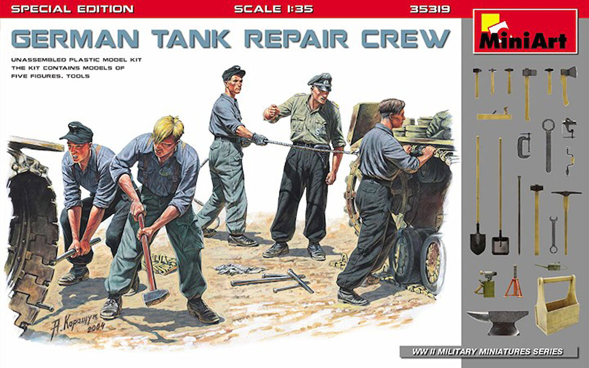 MiniArt 35319 1:35 Alman Tank Tamir Ekibi. Özel Üretim