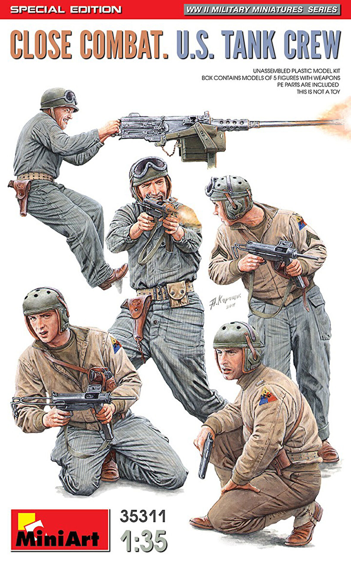 MiniArt 35311 1:35 Amerikan Tank Mürettebatı - Yakın Muharebe