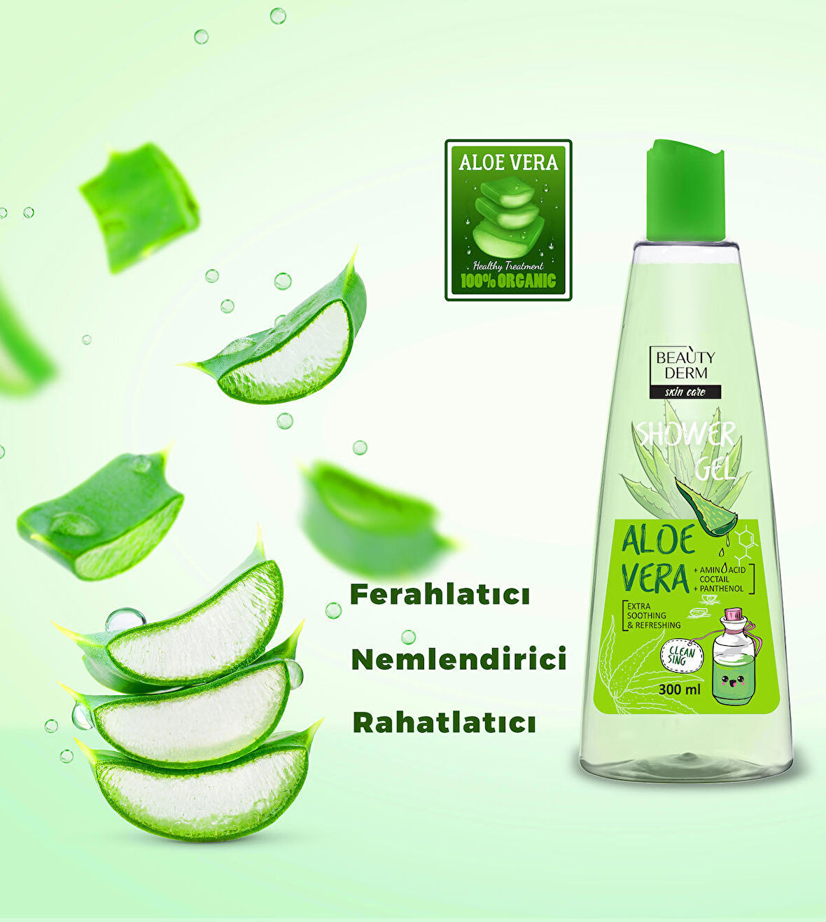 Aloe Vera Duş Jeli 300 Ml Hassas Cİltler Rahatlatıcı