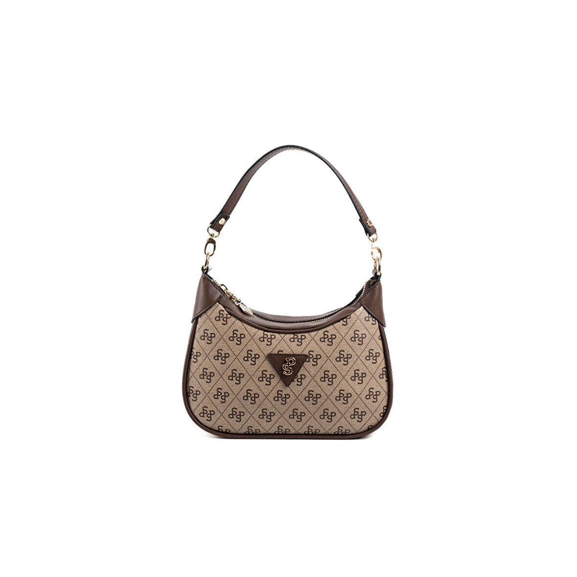 Silver Polo  Kadın Omuz Çantası 1180-48208 SILVER POLO Kadın ÇANTASI M178 KOYU BEJ-MAT KAHVE