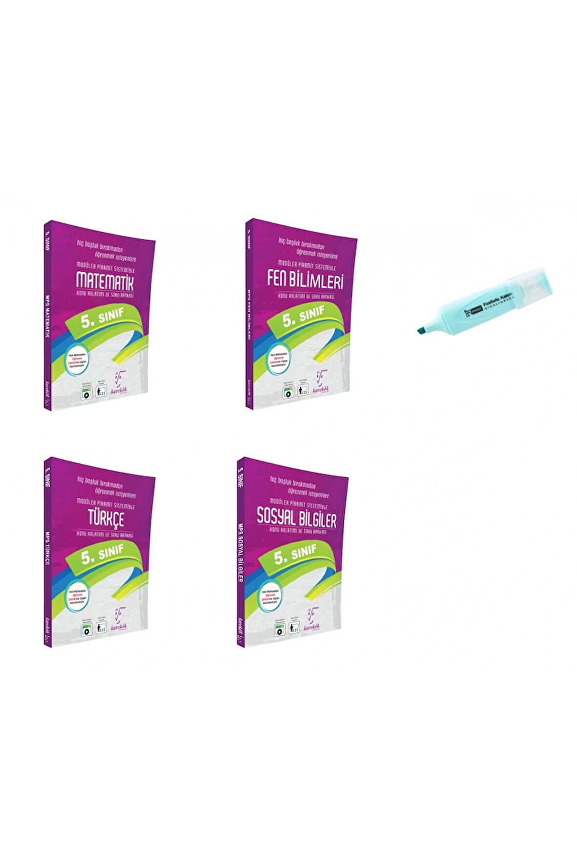 5.Sınıf Mat Fen Türkçe Sosyal Konu Anlatımlı Soru Bankası MPS (Yeni Müfredat)