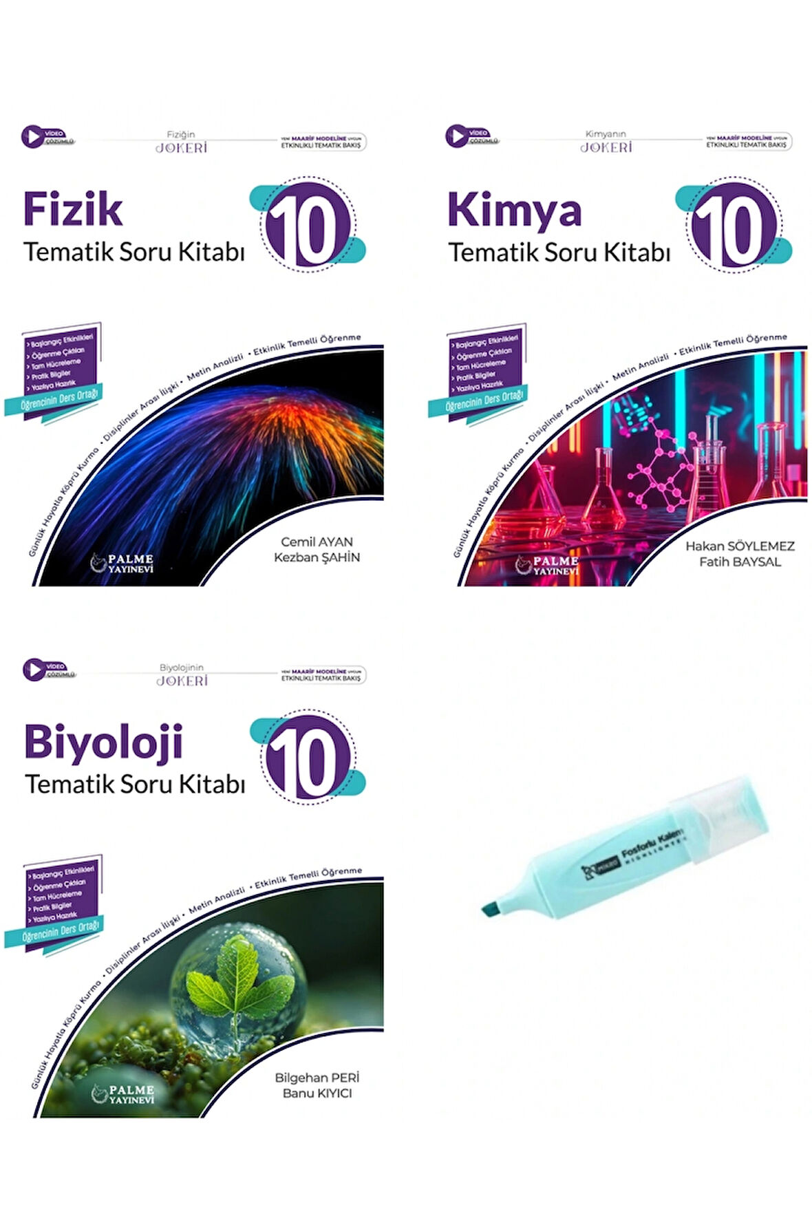 10.Sınıf Joker Fizik Kimya Ve Biyoloji Tematik Soru Kitabı (Yeni Müfredat)