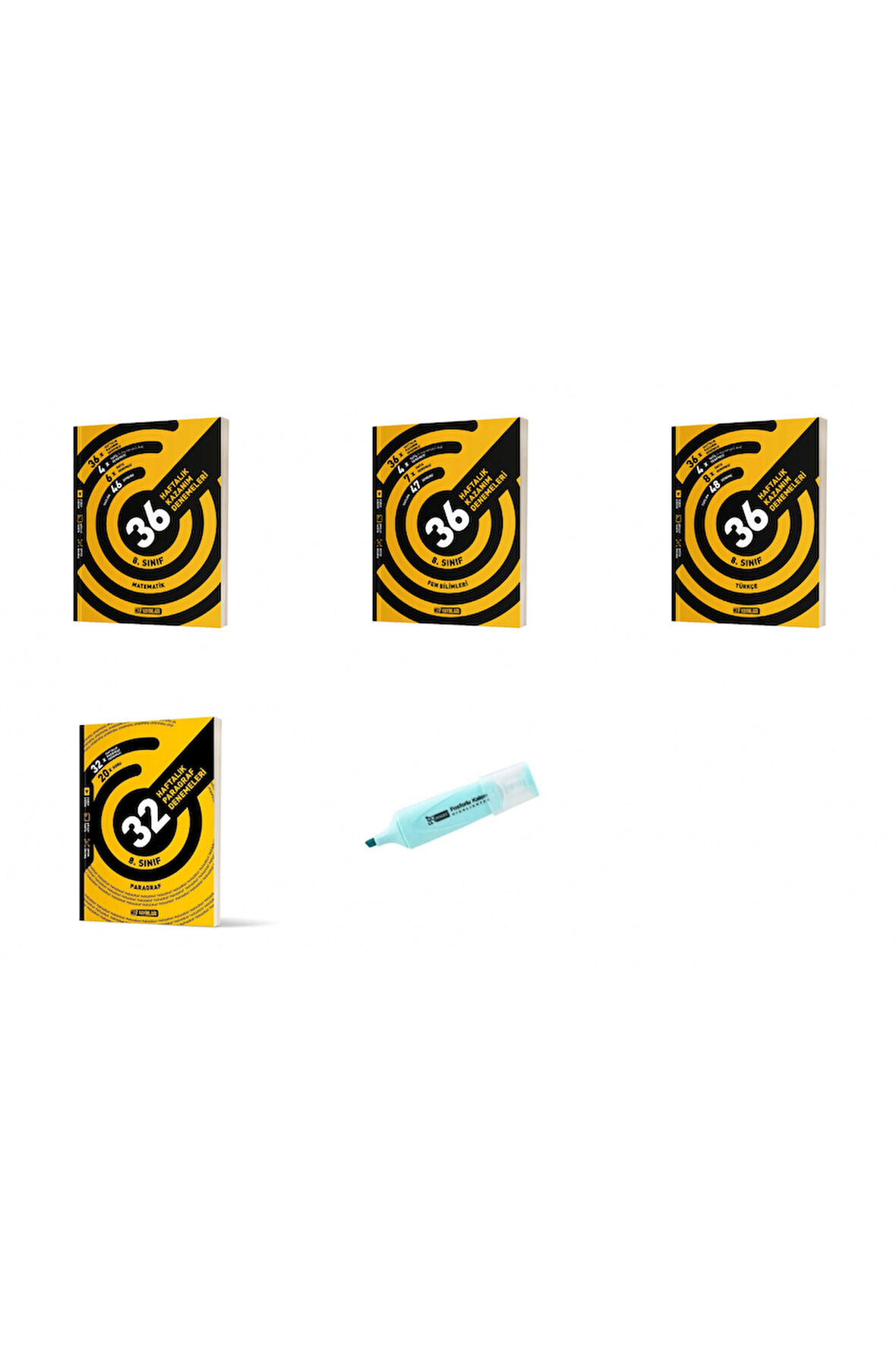 LGS 8.Sınıf Matematik Fen Bilimleri Türkçe Paragraf Haftalık Kazanım Denemeleri