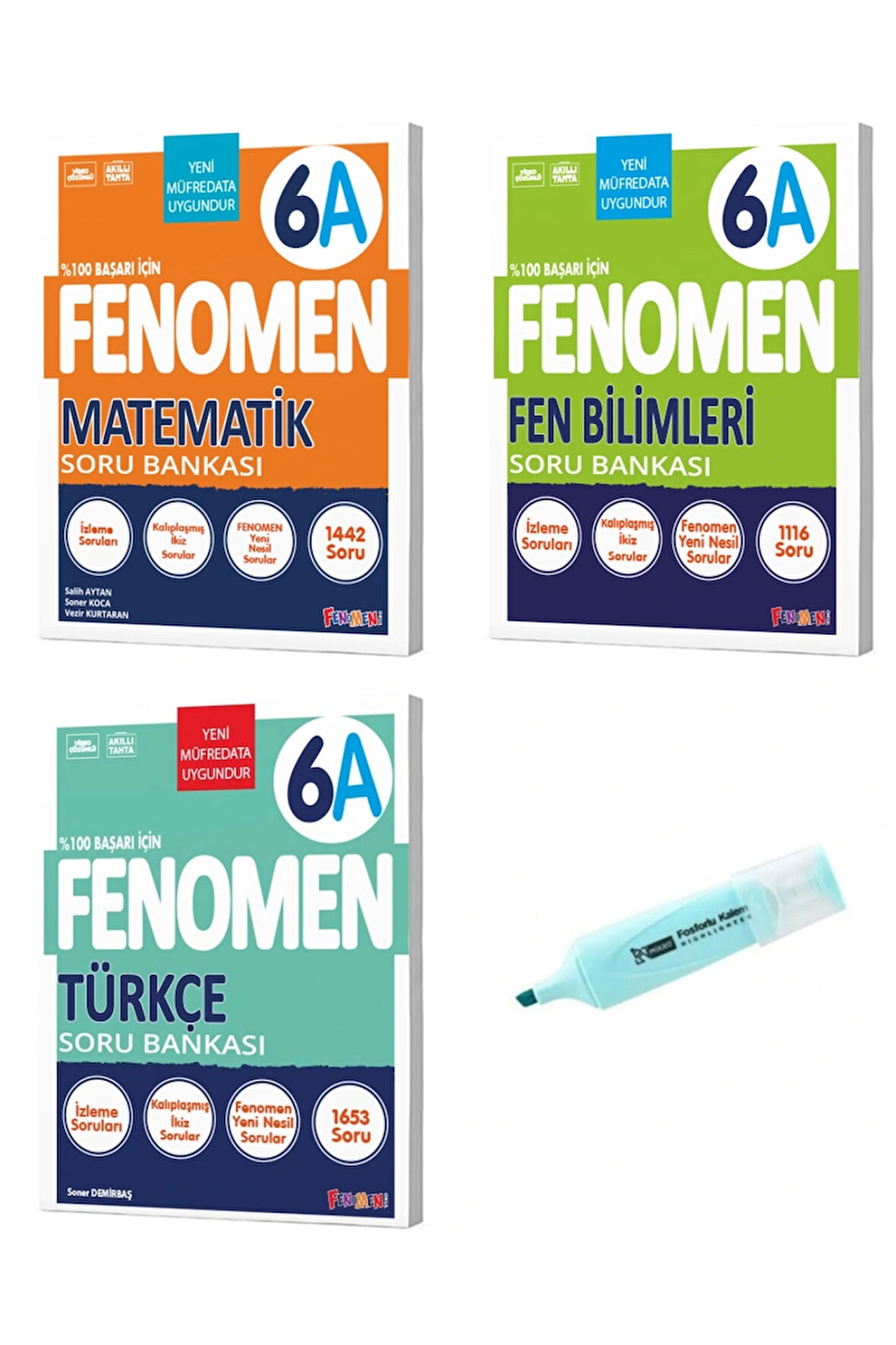 6. Sınıf A Serisi Matematik Fen Bilimleri Ve Türkçe Soru Bankası