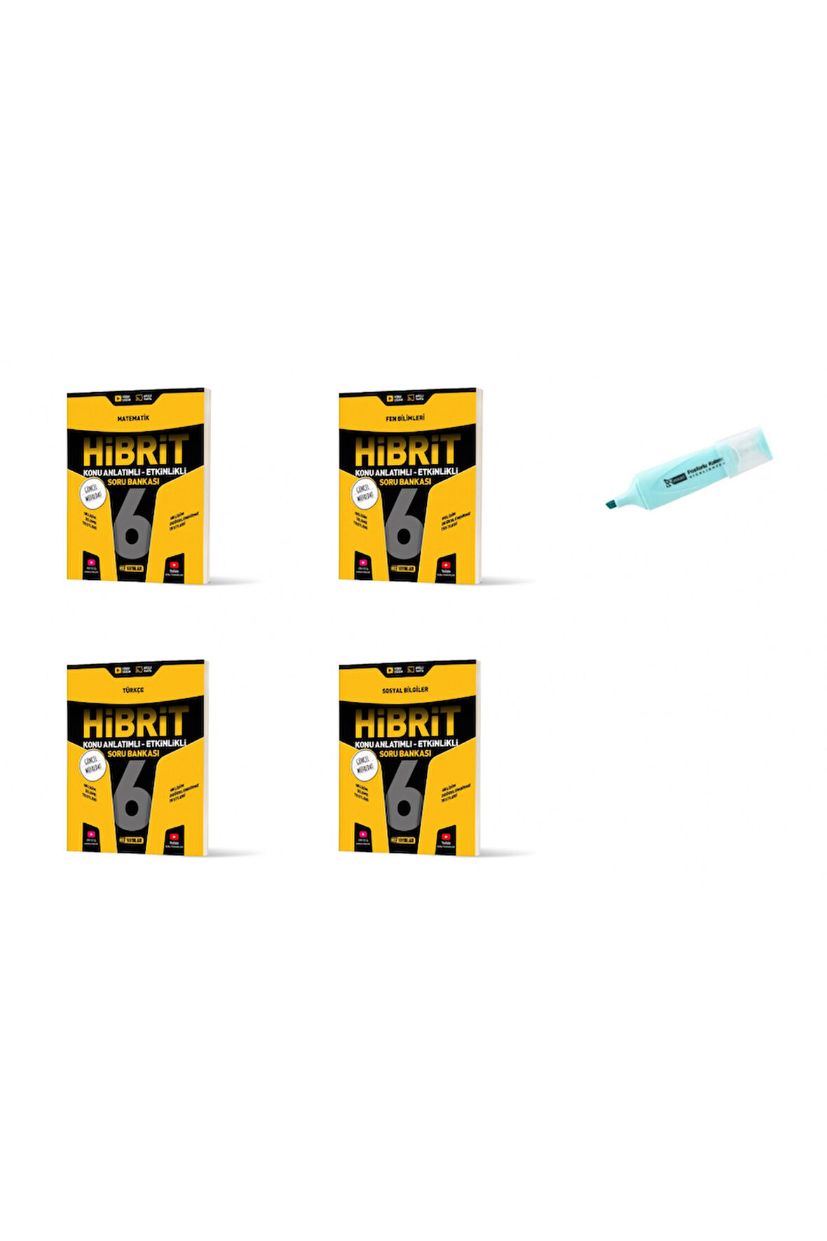 6.Sınıf HİBRİT Matematik Fen Türkçe Ve Sosyal Konu Anlatımlı Etkinlikli SB (Yeni Müfredat)