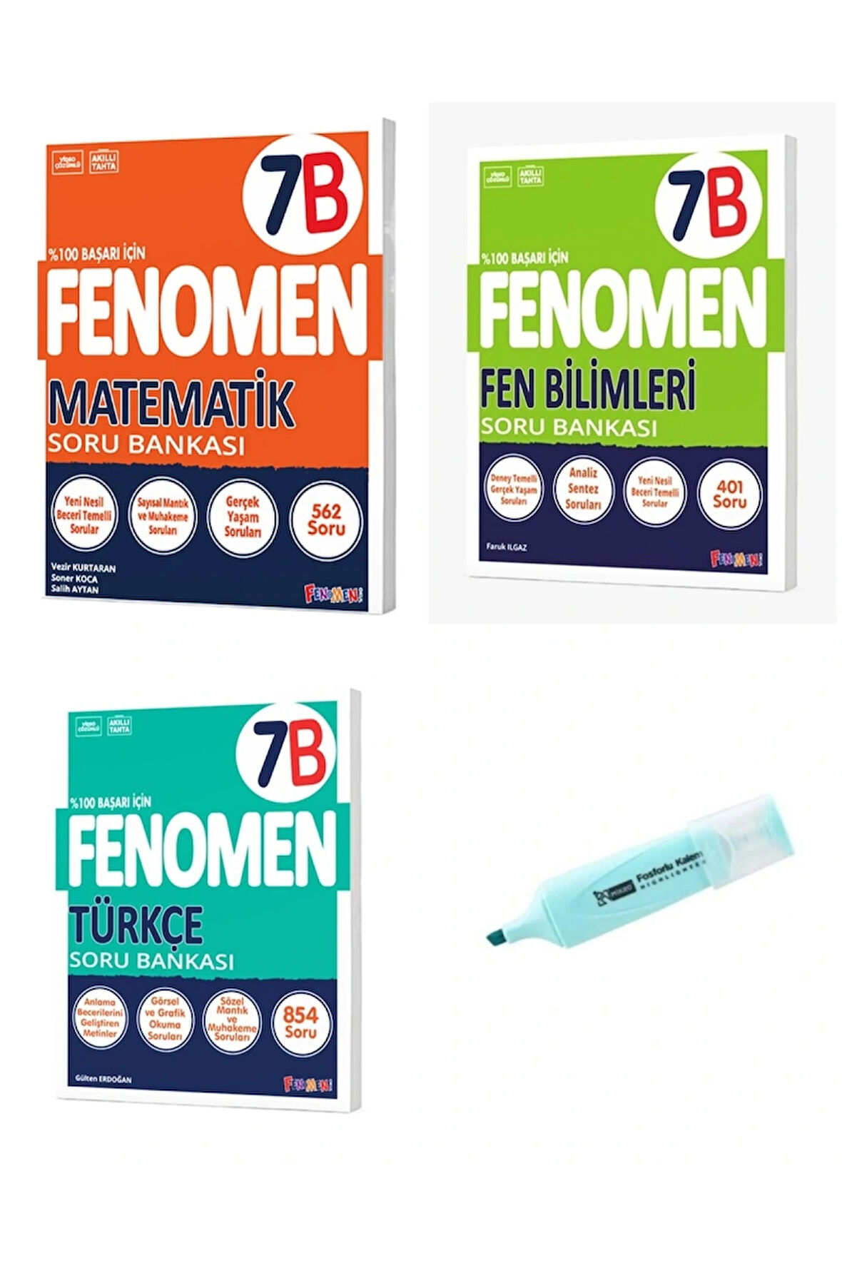 7. Sınıf Matematik Fen Bilimleri Ve Türkçe B Serisi Soru Bankası