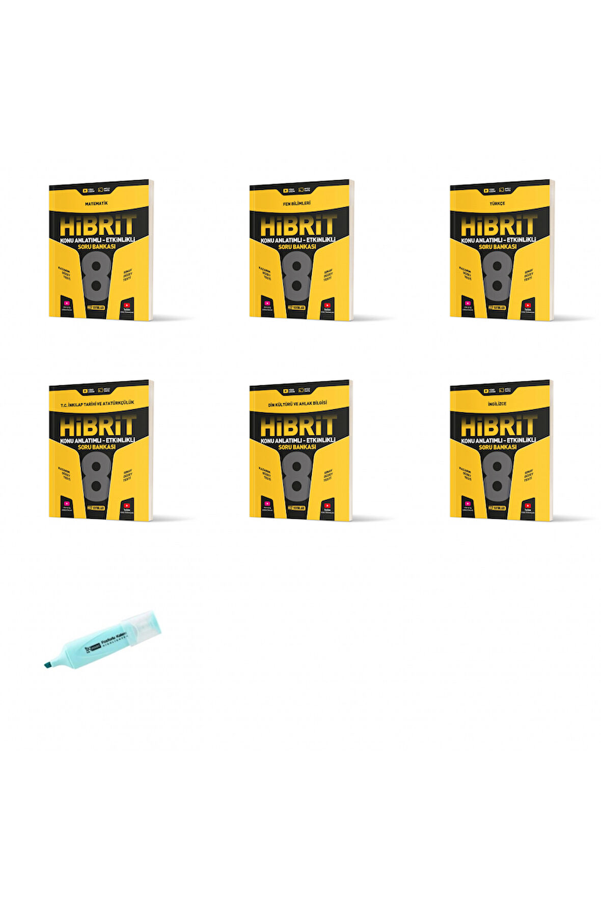 LGS 8.Sınıf HİBRİT Tüm Dersler Konu Anlatımlı Etkinlikli Soru Bankası Seti