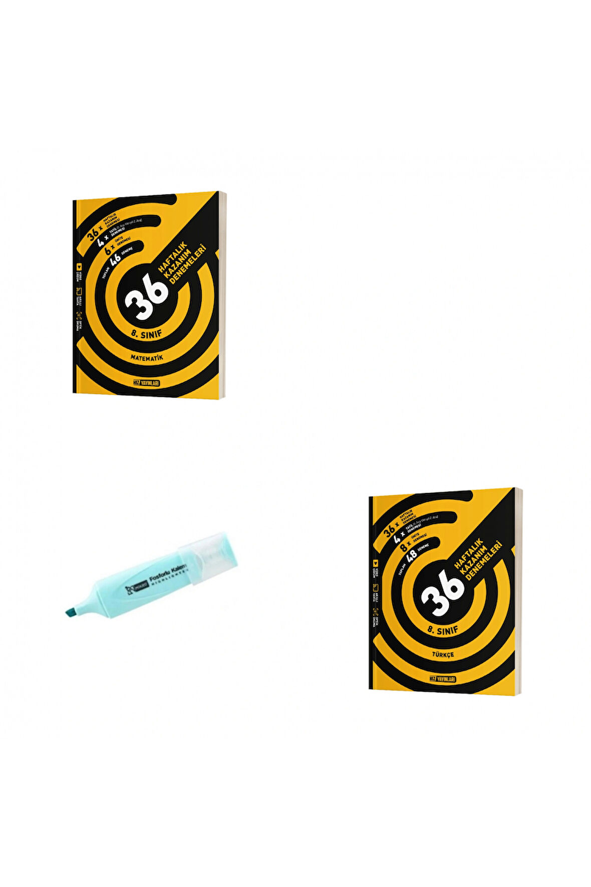 LGS 8.Sınıf Matematik Ve Türkçe 36 Haftalık Kazanım Denemeleri