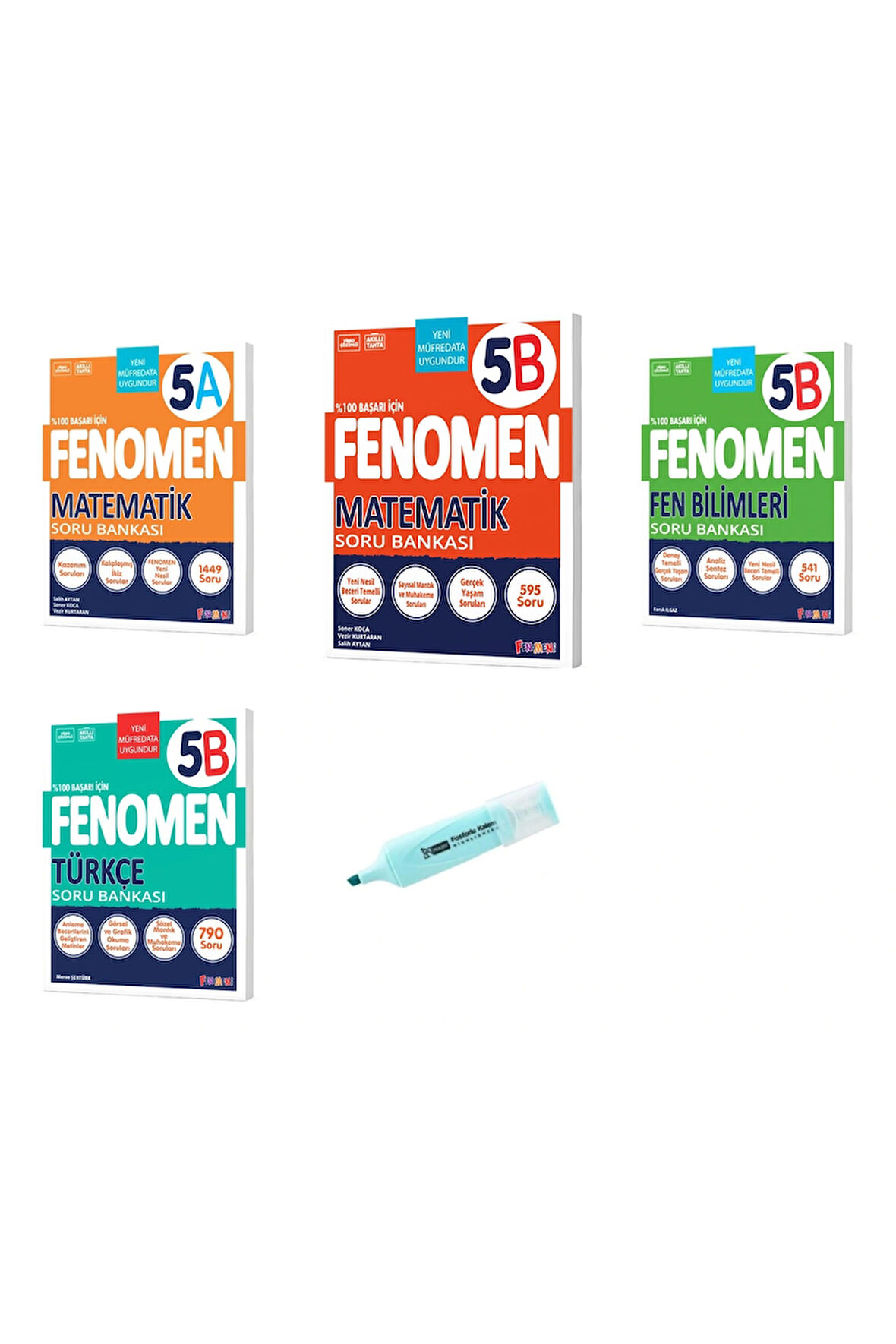 5.Sınıf Matematik A-B Fen Bilimleri Ve Türkçe Soru Bankası
