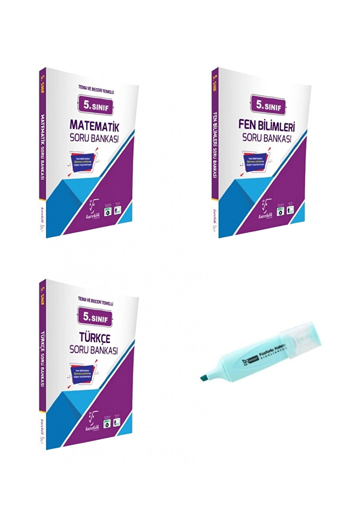 5.Sınıf Matematik Fen Bilimleri Ve Türkçe Soru Bankası (Yeni Müfredat)