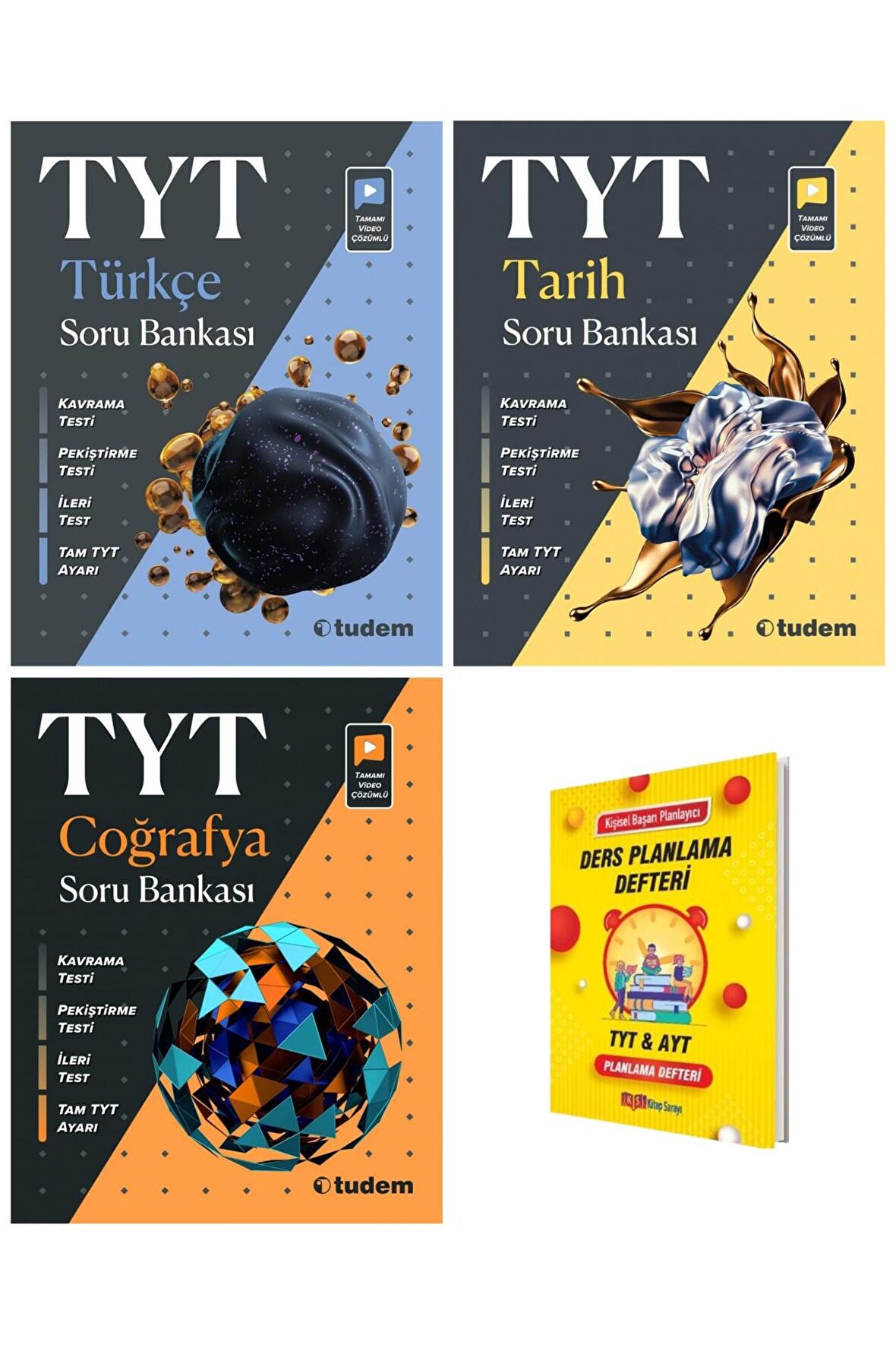 TYT Türkçe Tarih ve Coğrafya 3lü Soru Bankaları