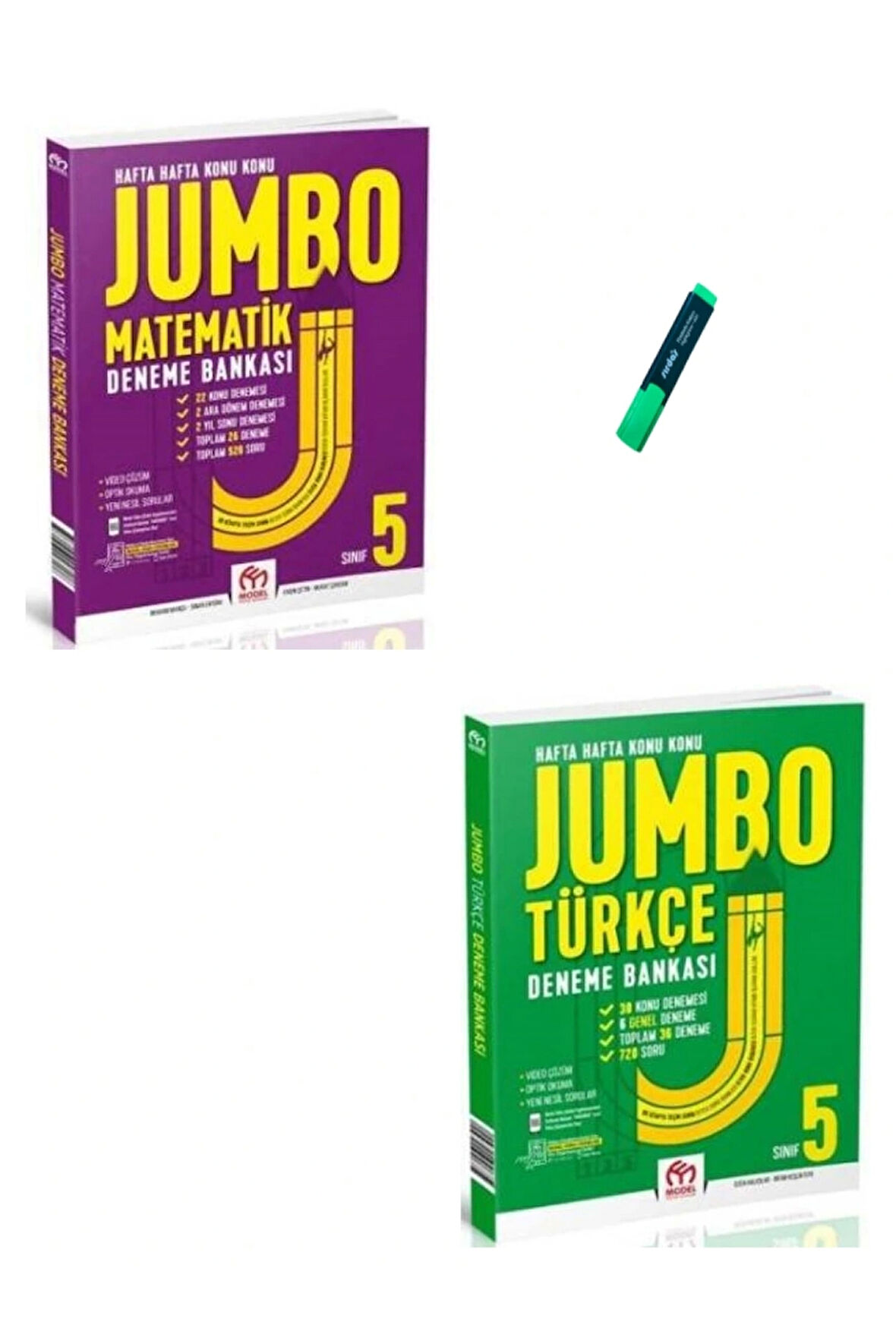 5. Sınıf Jumbo Serisi Matematik ve Türkçe Denemeleri