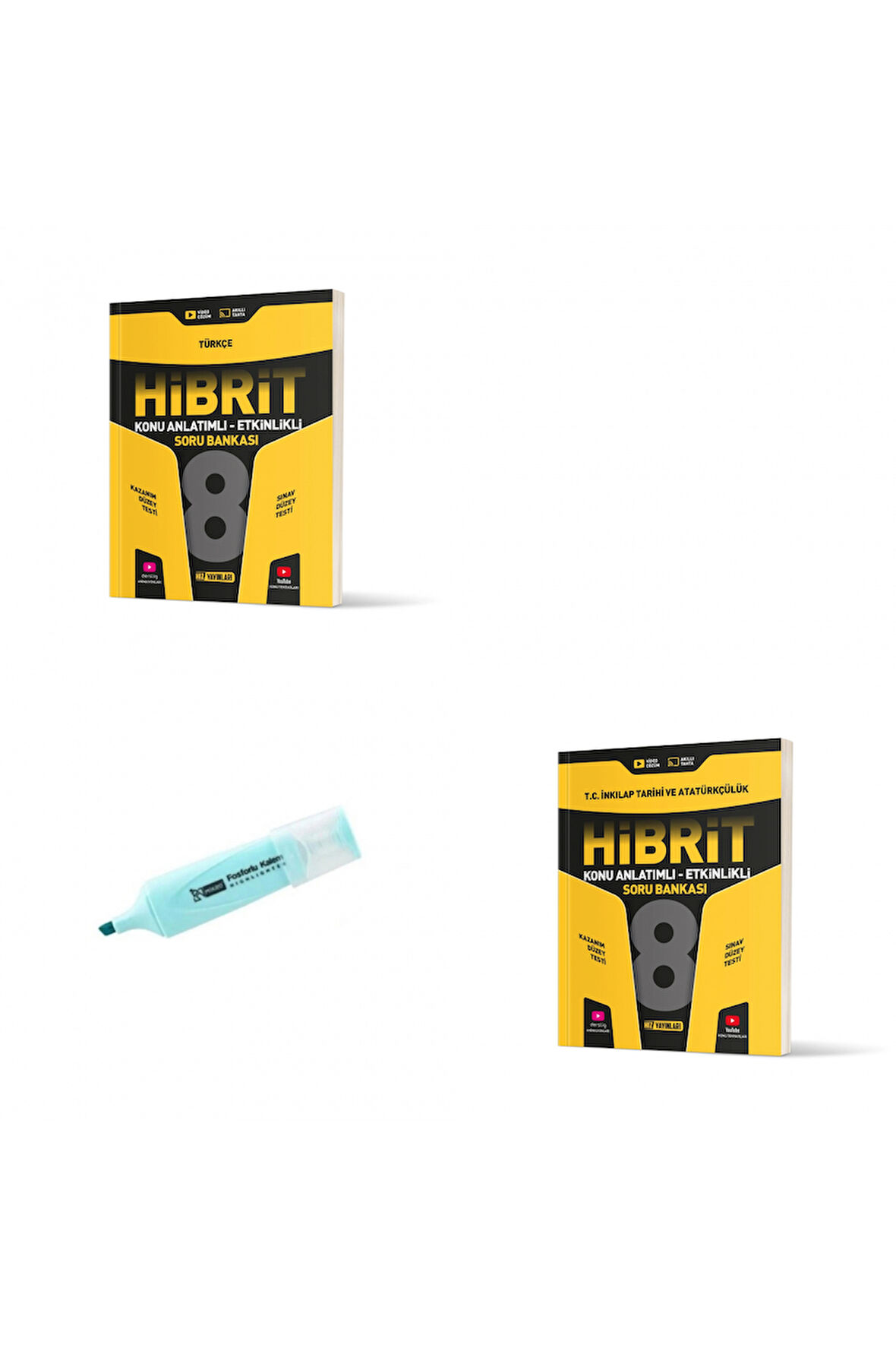 LGS 8.Sınıf HİBRİT Türkçe Ve İnkılap Tarihi Konu Anlatımlı Etkinlikli Soru Bankası