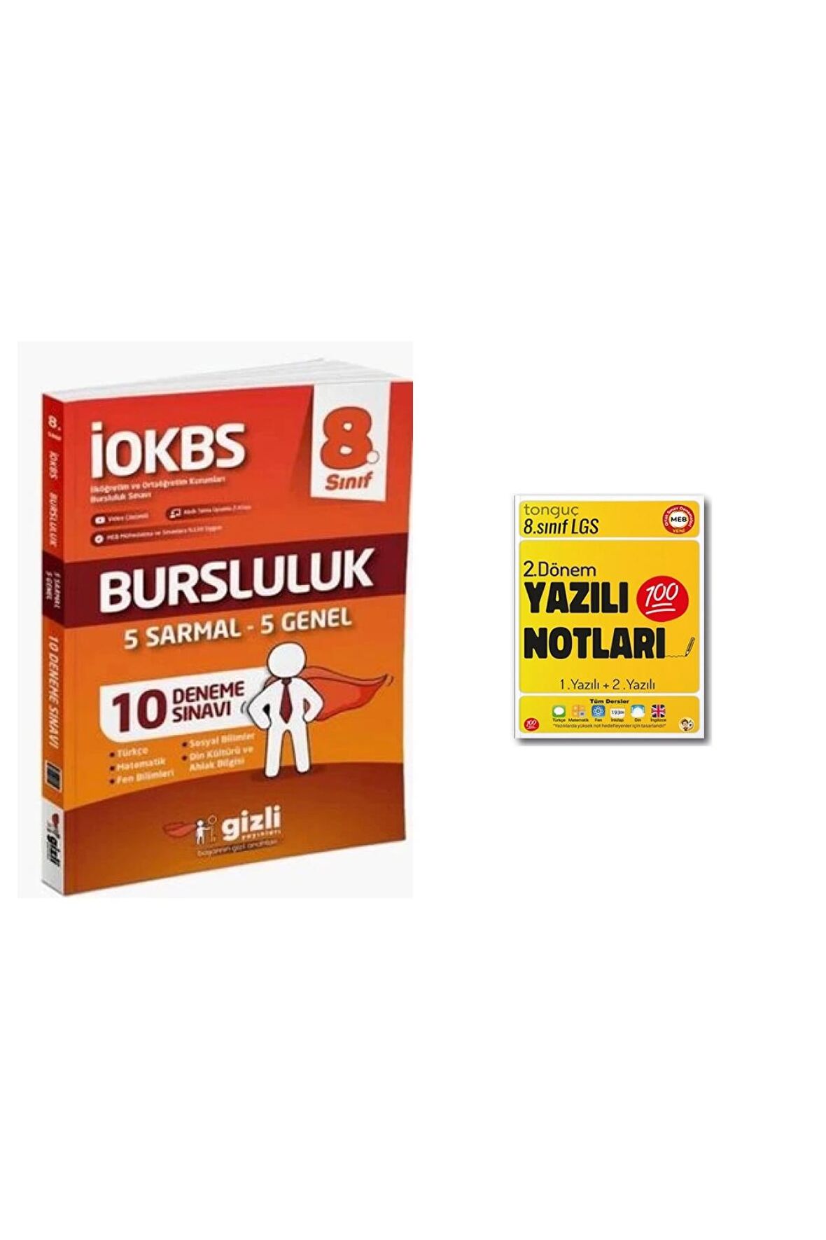 LGS 8.Sınıf İOKBS Bursluluk 10 Deneme Sınavı ve 2. Dönem Yazılı Notları