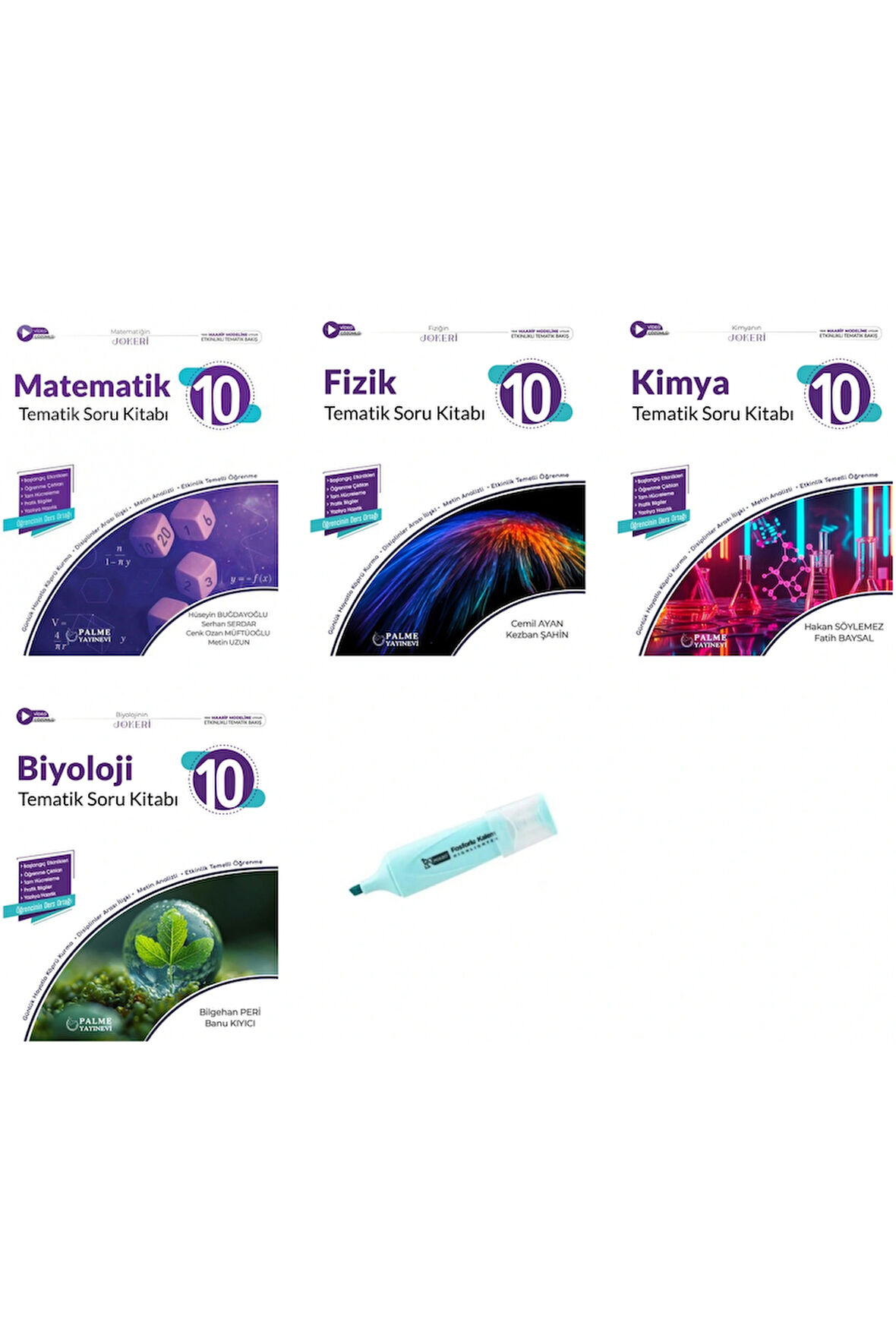 10.Sınıf Joker Matematik Fizik Kimya Biyoloji Tematik Soru Kitabı (Yeni Müfredat)