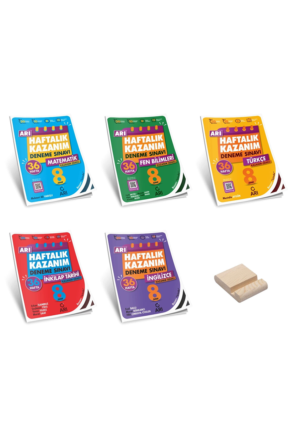 LGS 8. Sınıf Matematik Fen Türkçe İnkılap ve İngilizce Haftalık Denemeler 5li Set