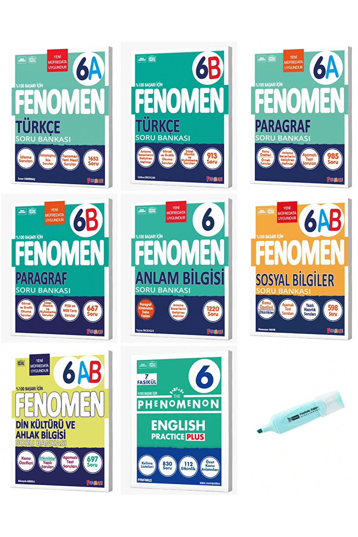 6. Sınıf Sözel Dersler Soru Bankası Bütün Dersler Set