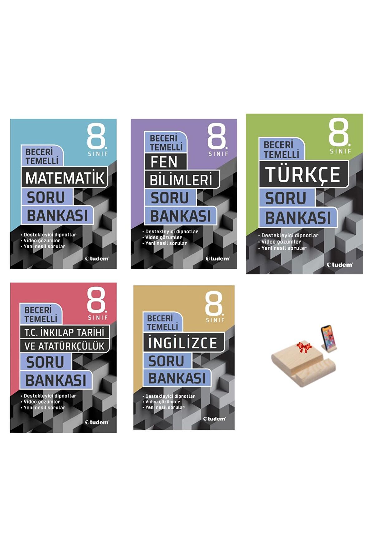 LGS 8. Sınıf Beceri Temelli Soru Bankası Matematik Fen Türkçe İnkılap ve İngilizce 5li Set