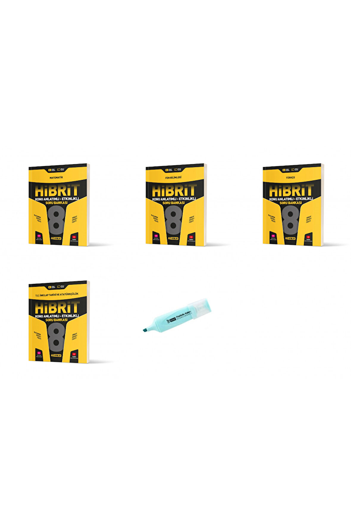 LGS 8.Sınıf HİBRİT Matematik Fen Türkçe İnkılap Konu Anlatımlı Etkinlikli Soru Bankası
