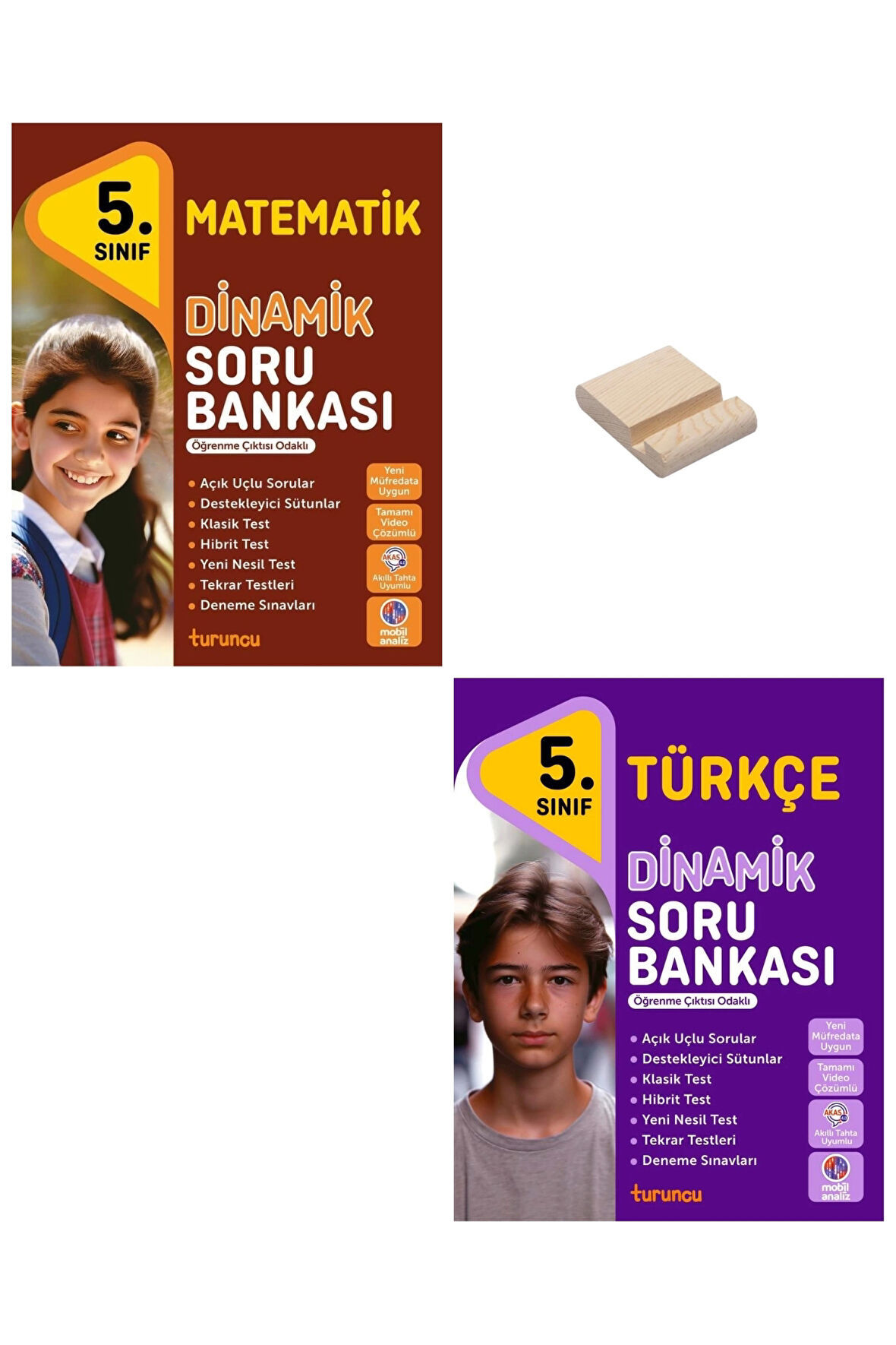 5. Sınıf 2025 Turuncu Dinamik Matematik ve Türkçe Soru Bankası