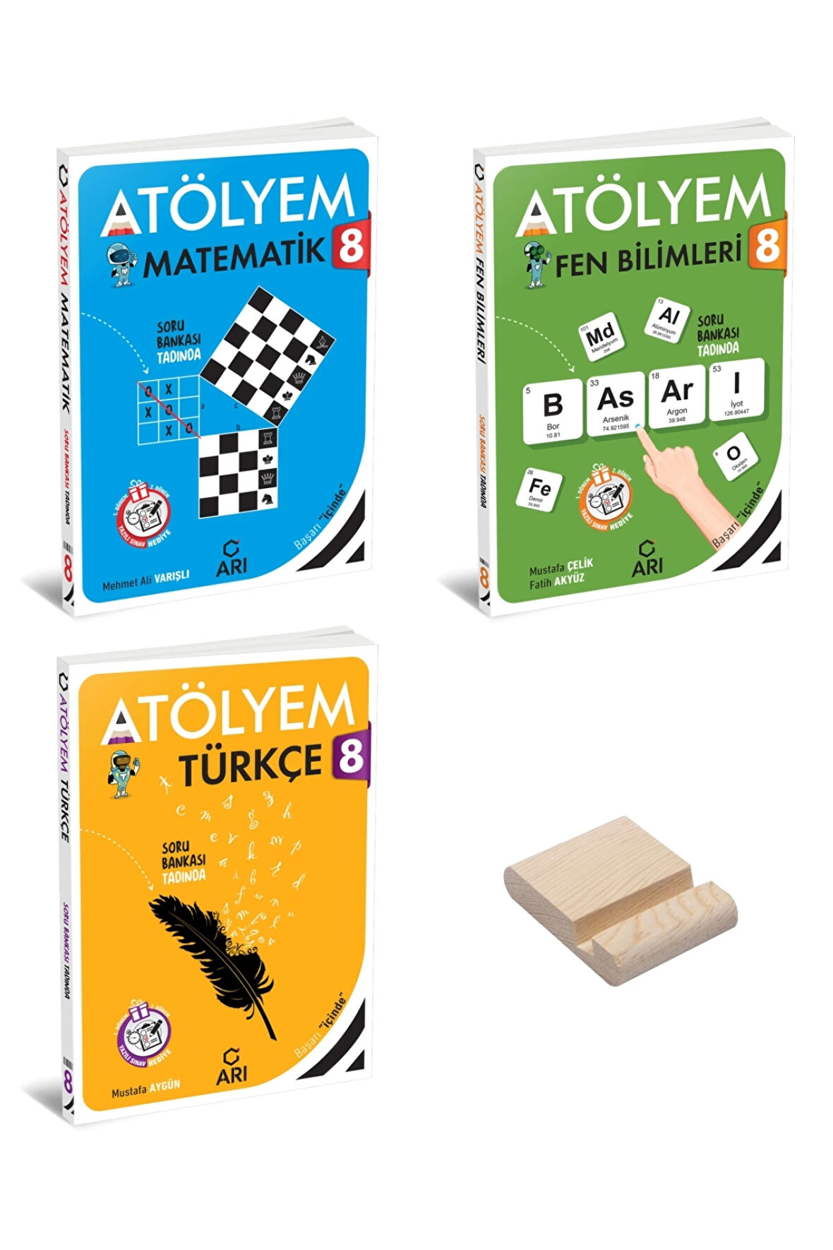 LGS 8. Sınıf Matematik Fen Bilimleri ve Türkçe Atölyem 3lü Set