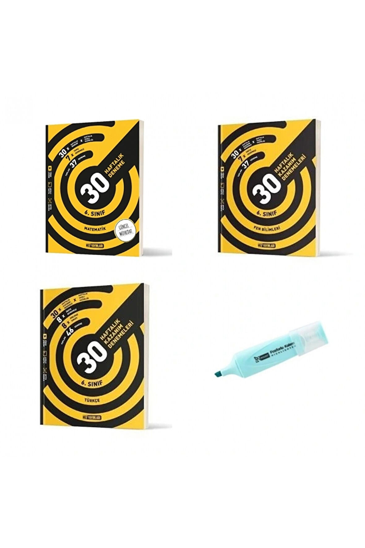 6.Sınıf Matematik Fen Bilimleri Ve Türkçe 30 Haftalık Deneme (Yeni Müfredat)