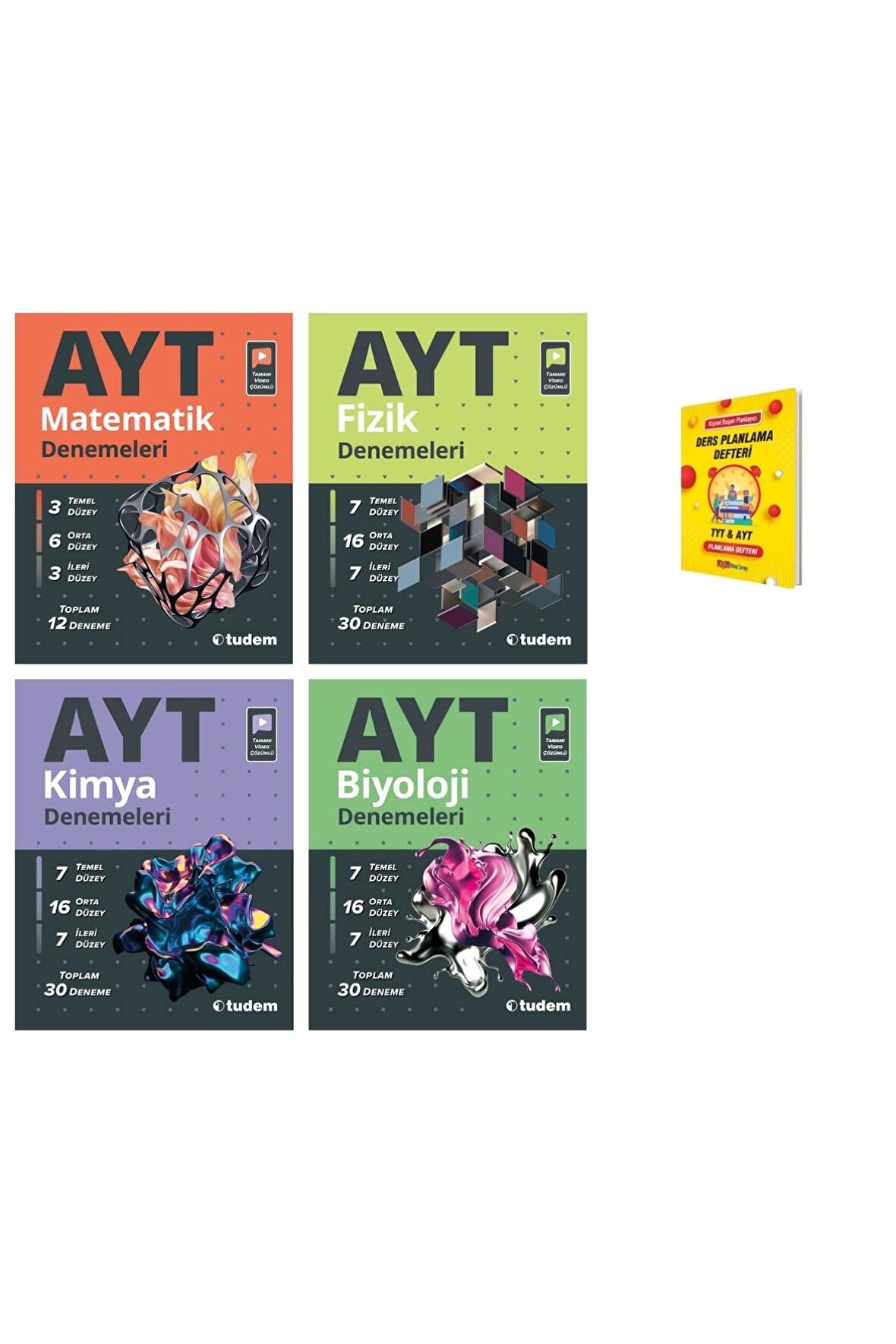 AYT Matematik Fizik Kimya ve Biyoloji 4lü Sayısal Denemeleri