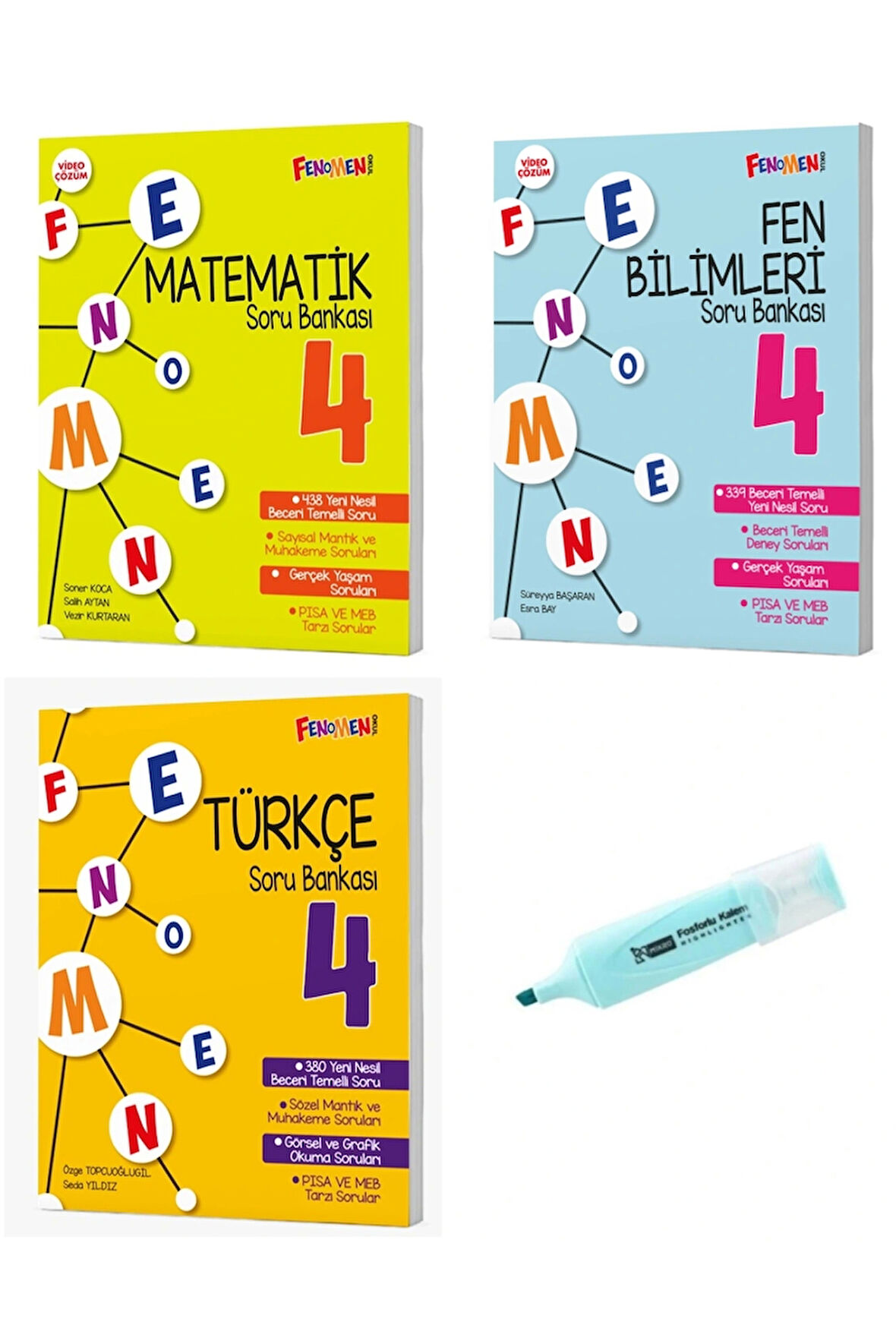 4. Sınıf Matematik Fen Bilimleri ve Türkçe Soru Bankası