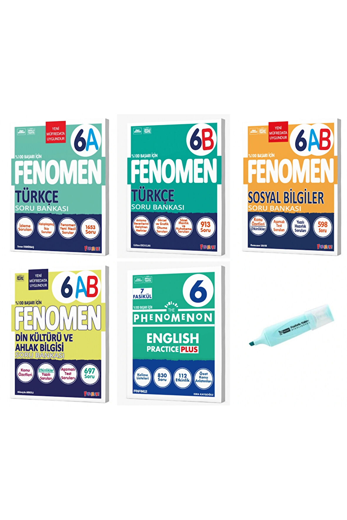 6. Sınıf Türkçe A-B Sosyal Din Kültürü Ve İngilizce Soru Bankası