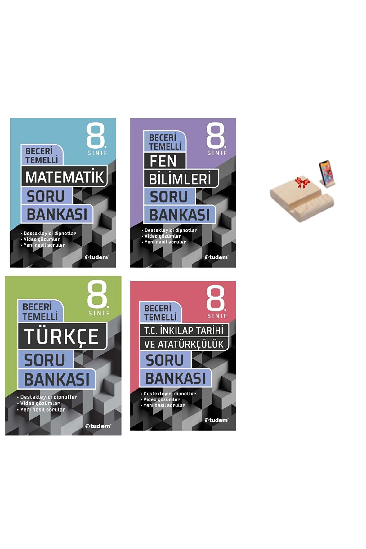 LGS 8. Sınıf Beceri Temelli Soru Bankası Matematik Fen Türkçe ve İnkılap 4lü Set