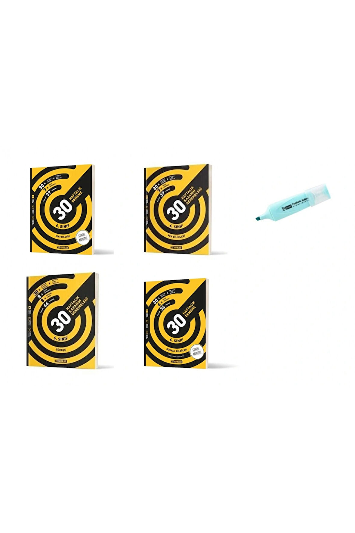 6.Sınıf Matematik Fen Bilimleri Türkçe Ve Sosyal 30 Haftalık Deneme (Yeni Müfredat)