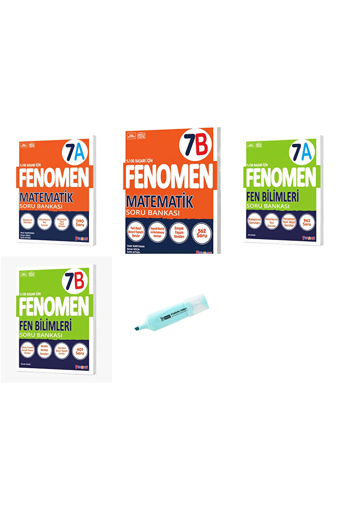 7. Sınıf Matematik A-B Ve Fen Bilimleri A-B Soru Bankası