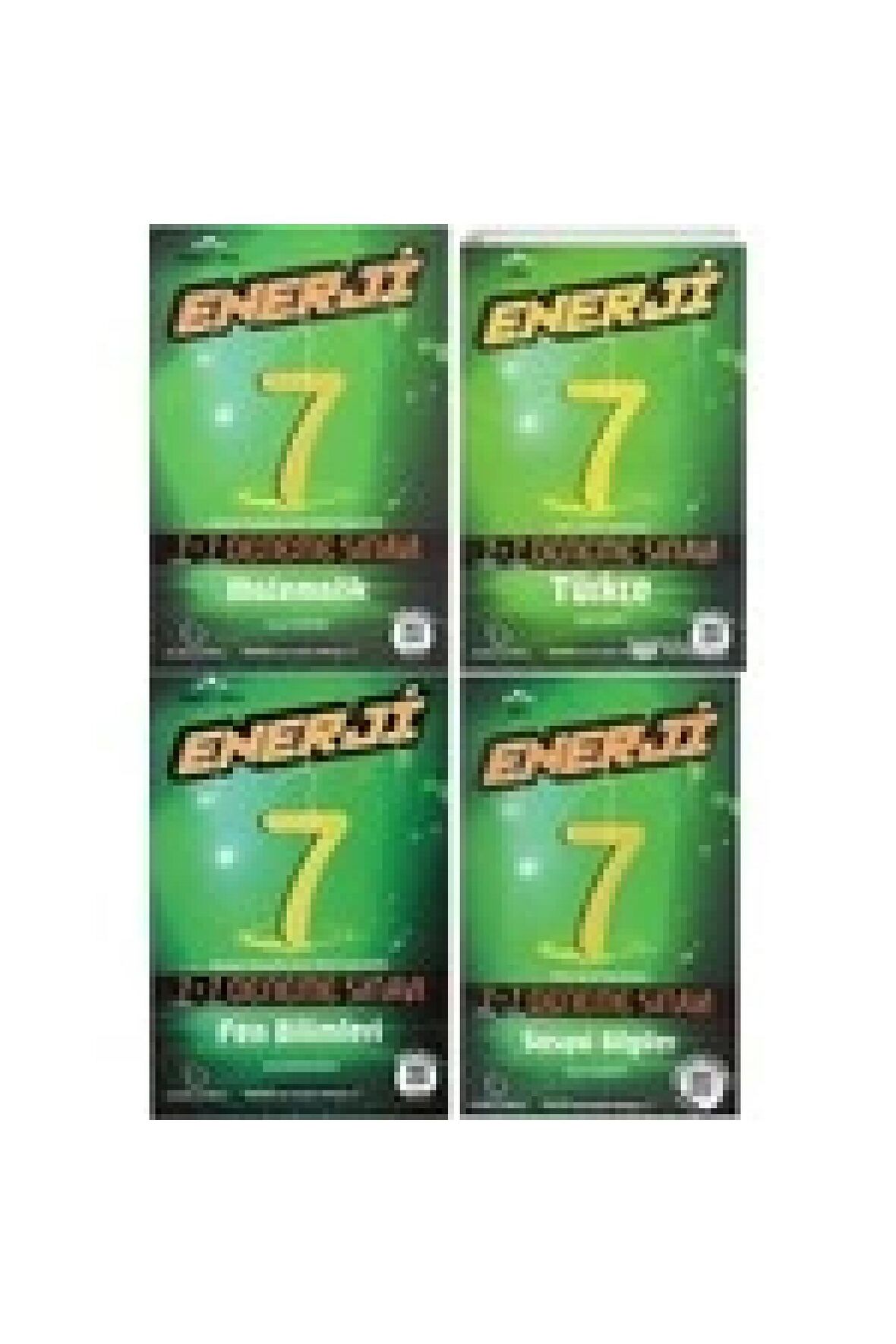 7. Sınıf Enerji Matematik Fen Türkçe Sosyal Deneme Seti 4 Kitap