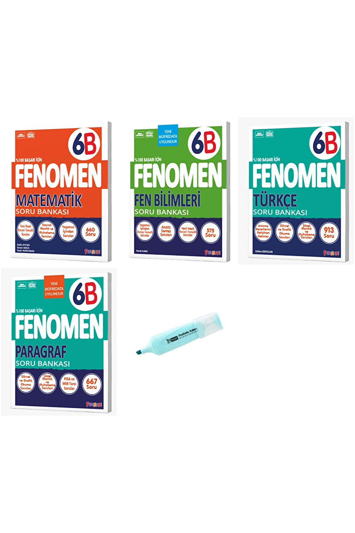 6. Sınıf B Serisi Matematik Fen Türkçe Ve Paragraf Soru Bankası
