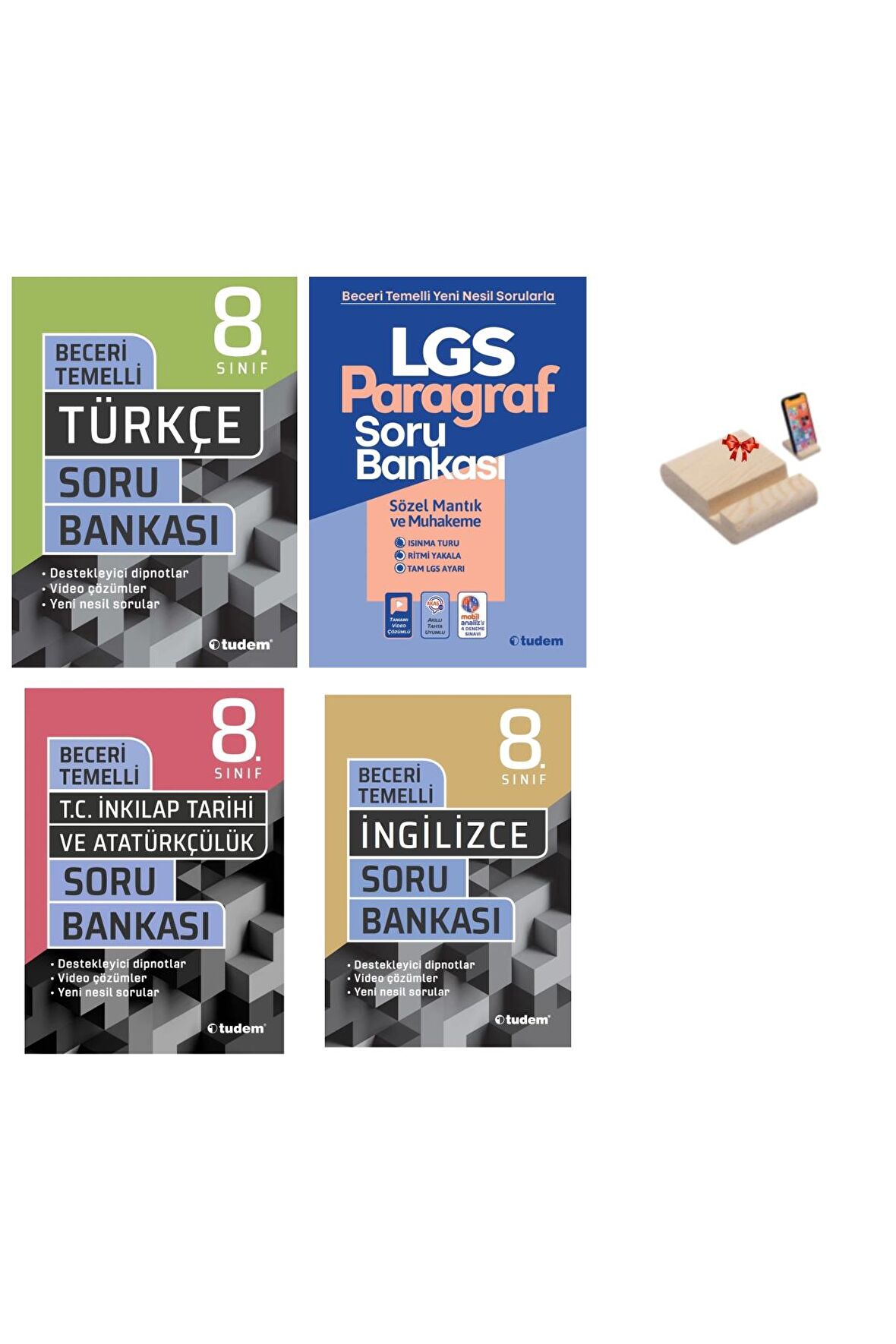 LGS 8. Sınıf Beceri Temelli Soru Bankası Sözel Dersler 4lü Set