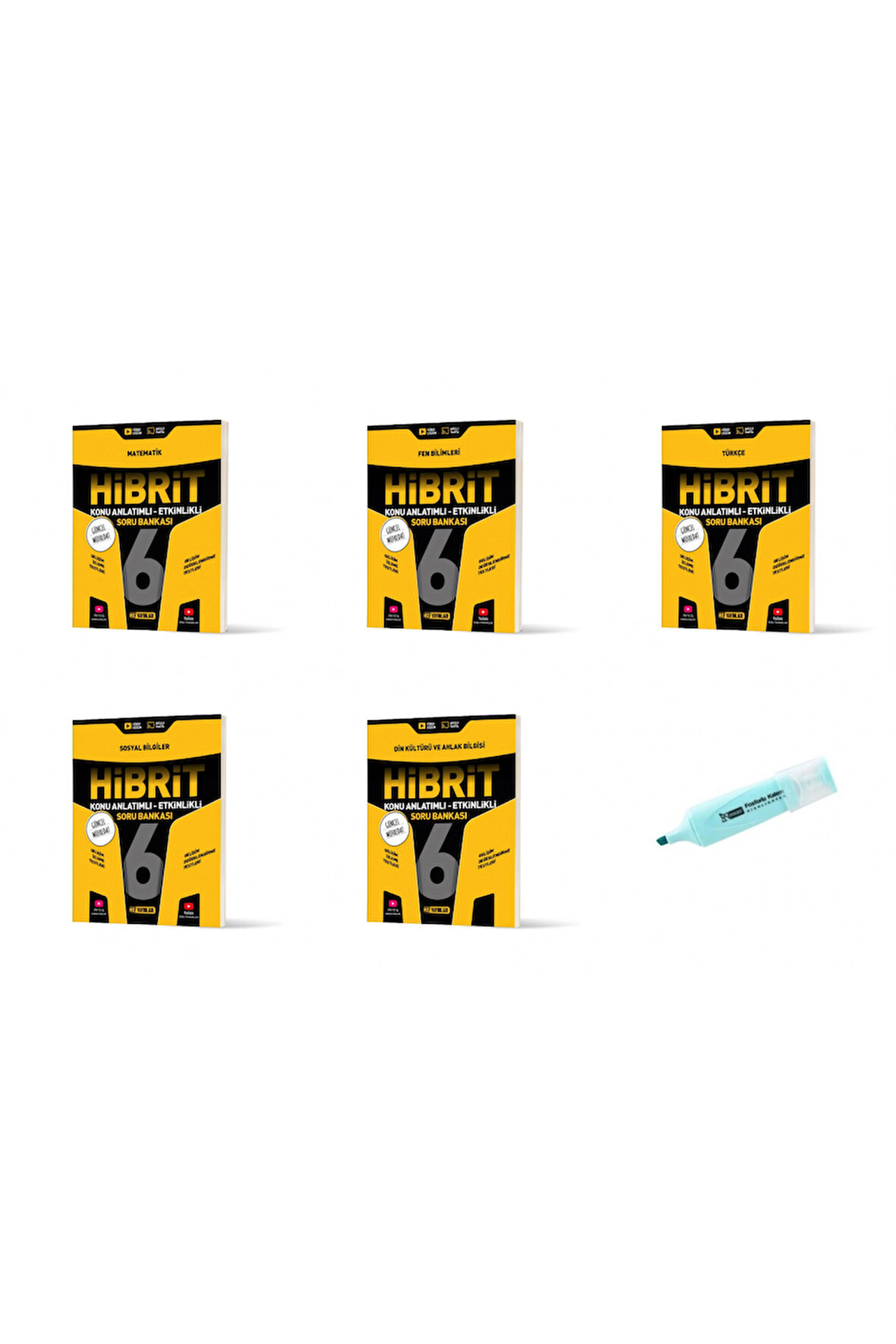 6.Sınıf HİBRİT Mat Fen Türkçe Sosyal Din Konu Anlatımlı Etkinlikli SB (Yeni Müfredat)
