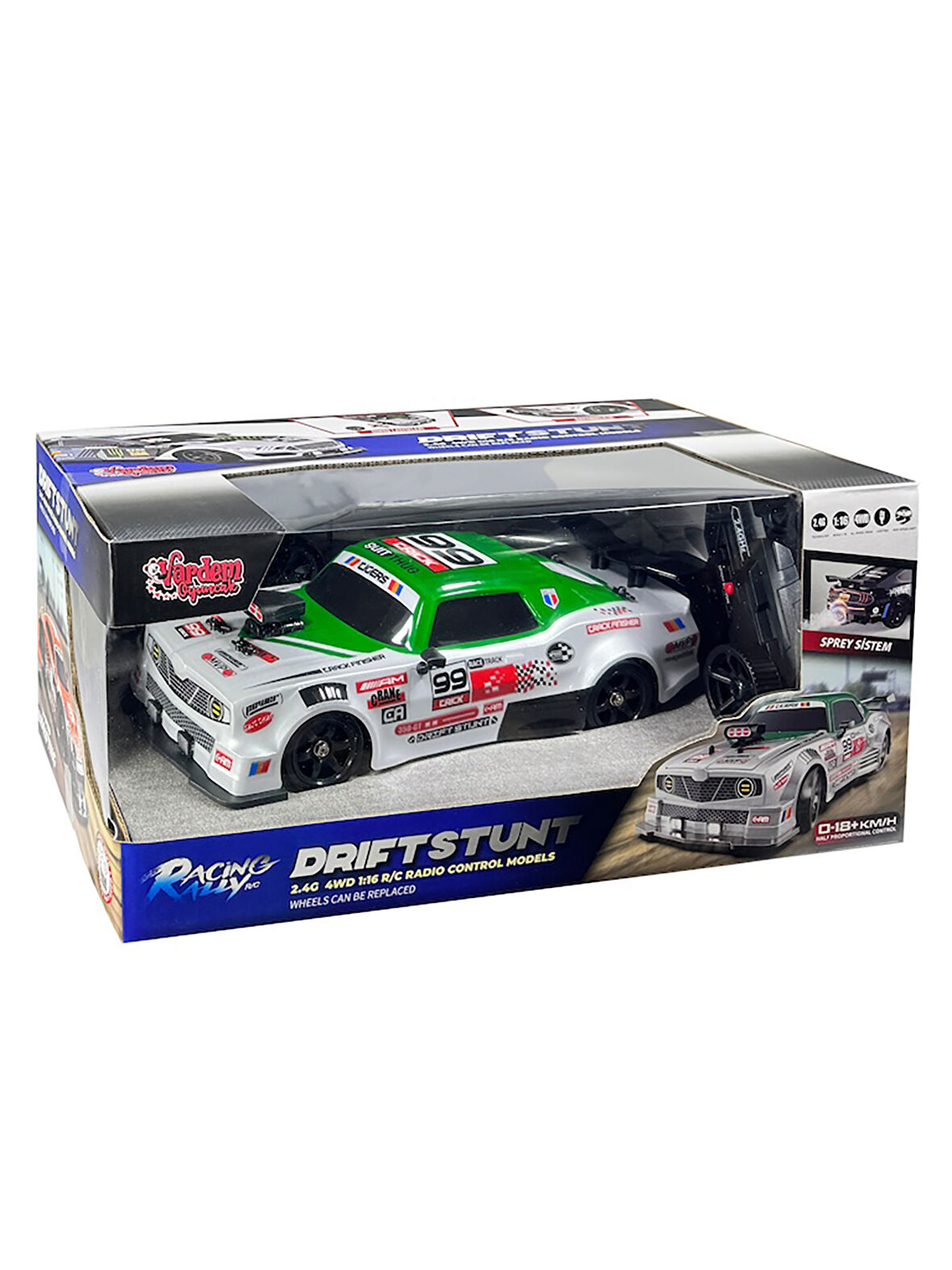 Vardem Uzaktan Kumandalı Uzaktan Kumandalı Drift Araba Yeşil