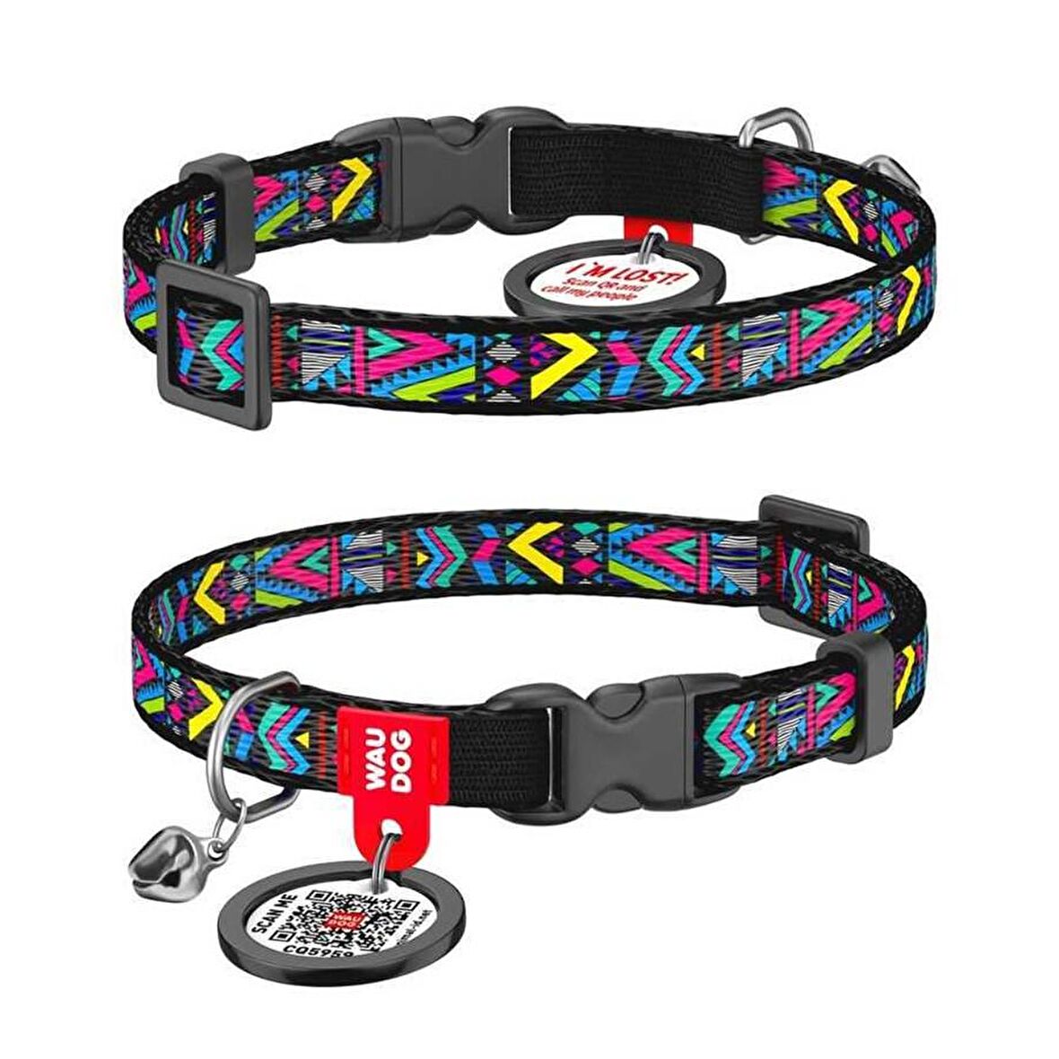 Collar QR Pasaportlu Kedi Boyun Tasması 20-30 Cm 10 MM "İndie"