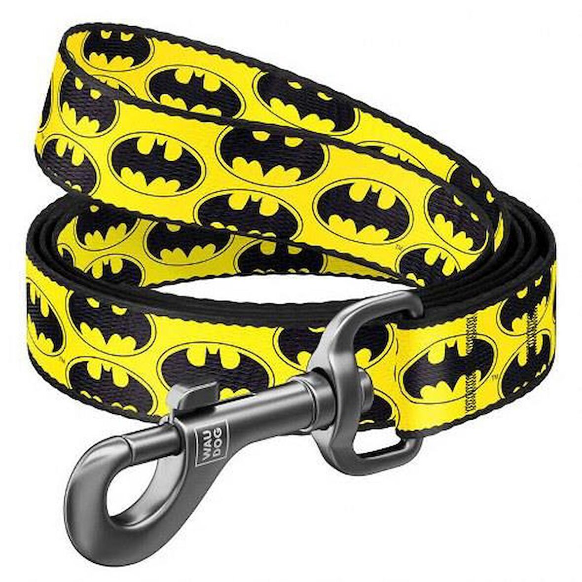Waudog Collar Köpek Gezdirme Tasması Batman Desenli 25mm 122 cm 