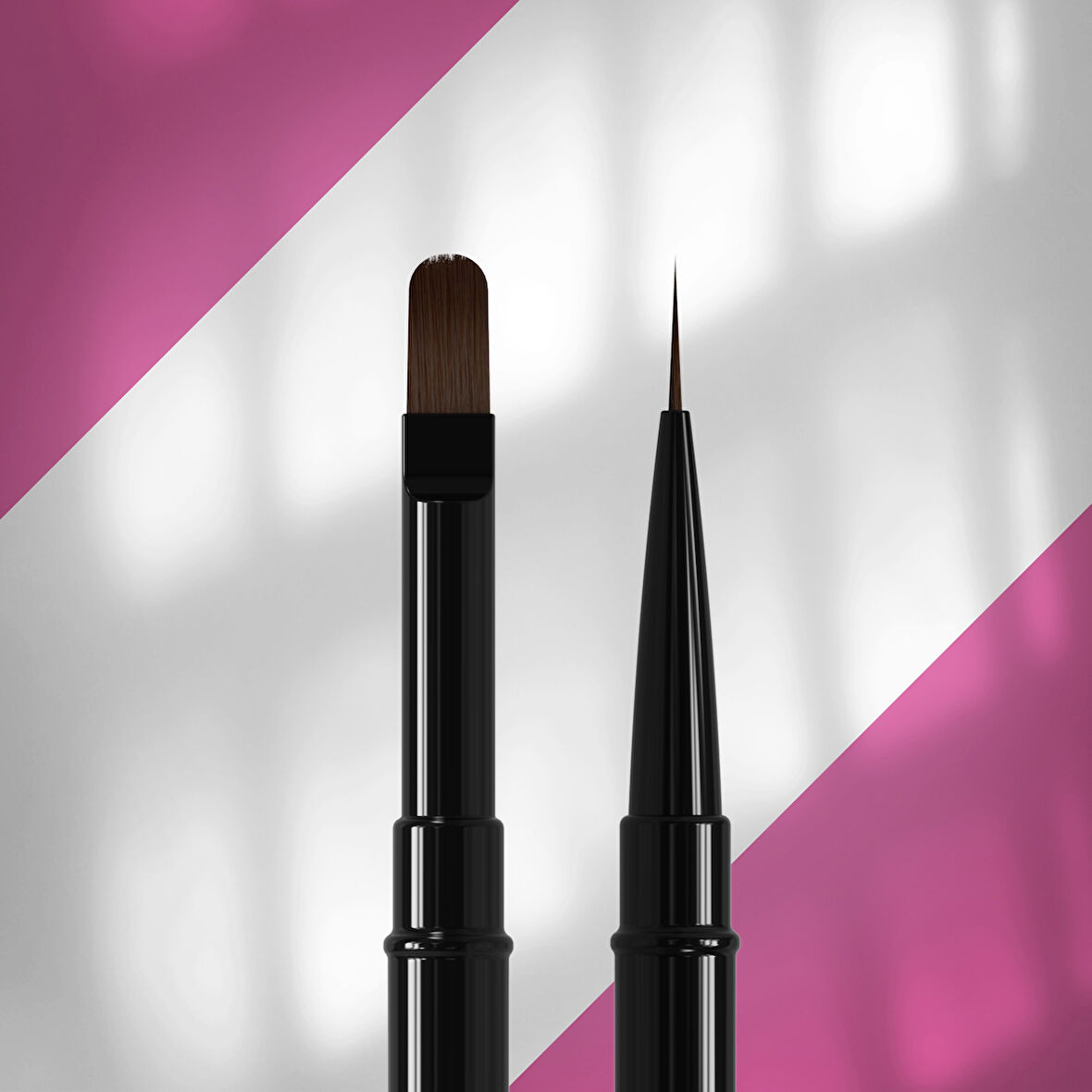 Staleks Çift Uçlu Sentetik Nail Art Liner Çizim ve Jel Fırçası 10-11mm NBE-03/06