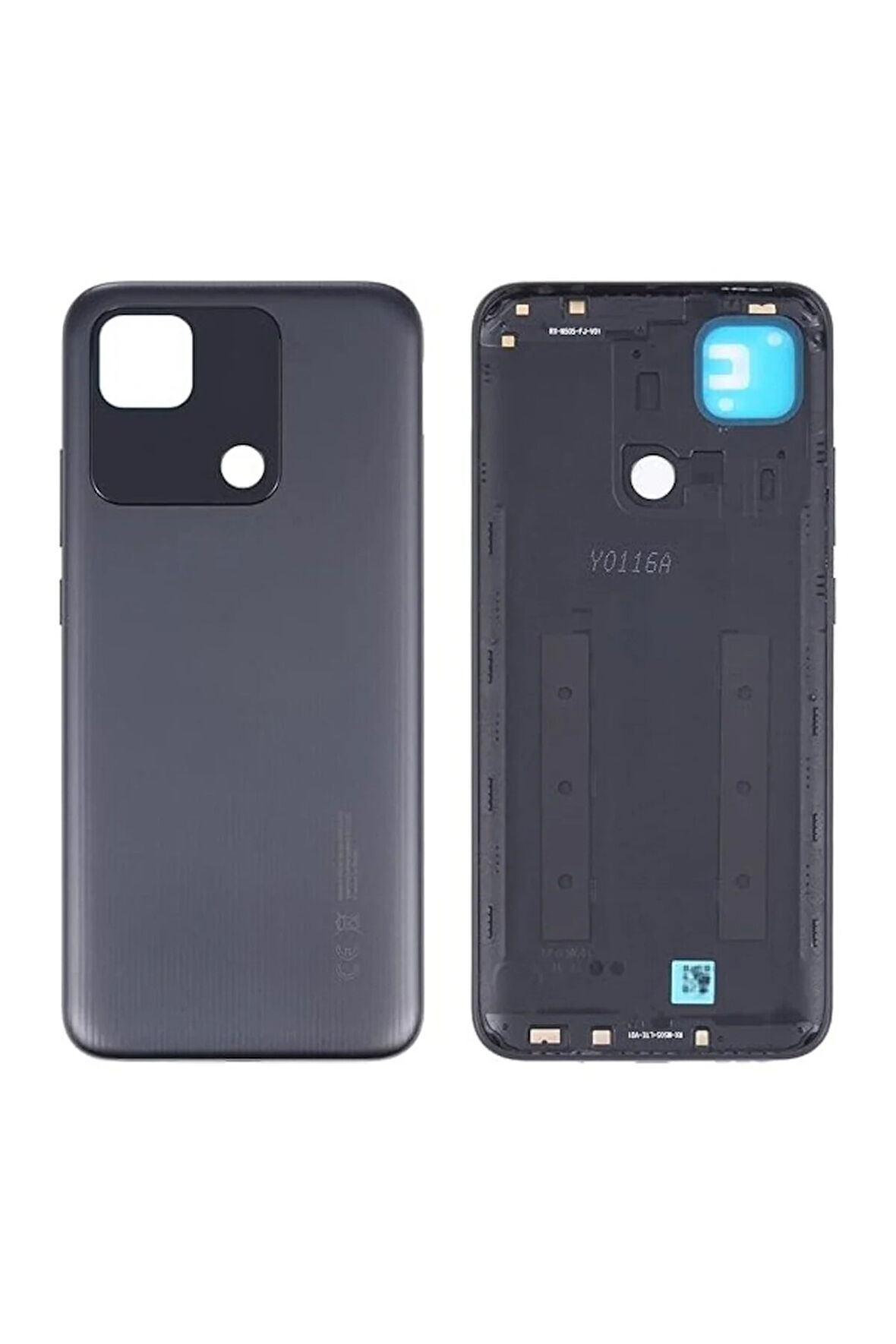 Xiaomi Redmi 10A Uyumlu FULL Kasa Arka Kapak Batarya Kapağı - SİYAH