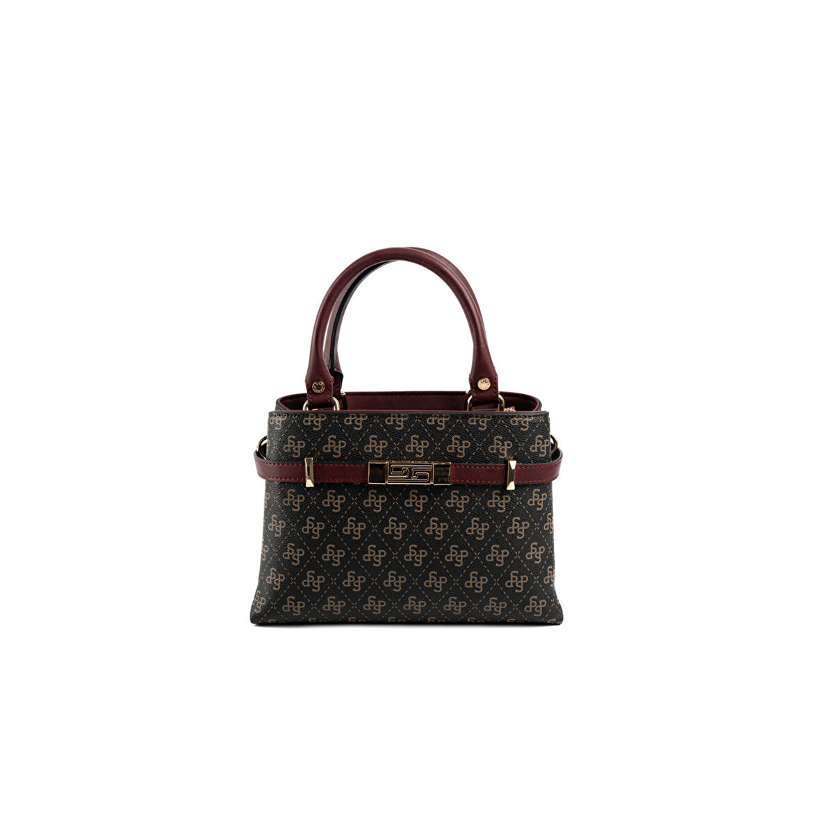 Silver Polo  Kadın Omuz Çantası 1149-48285 SILVER POLO Kadın ÇANTASI M178 KAHVE SARI-MAT BORDO