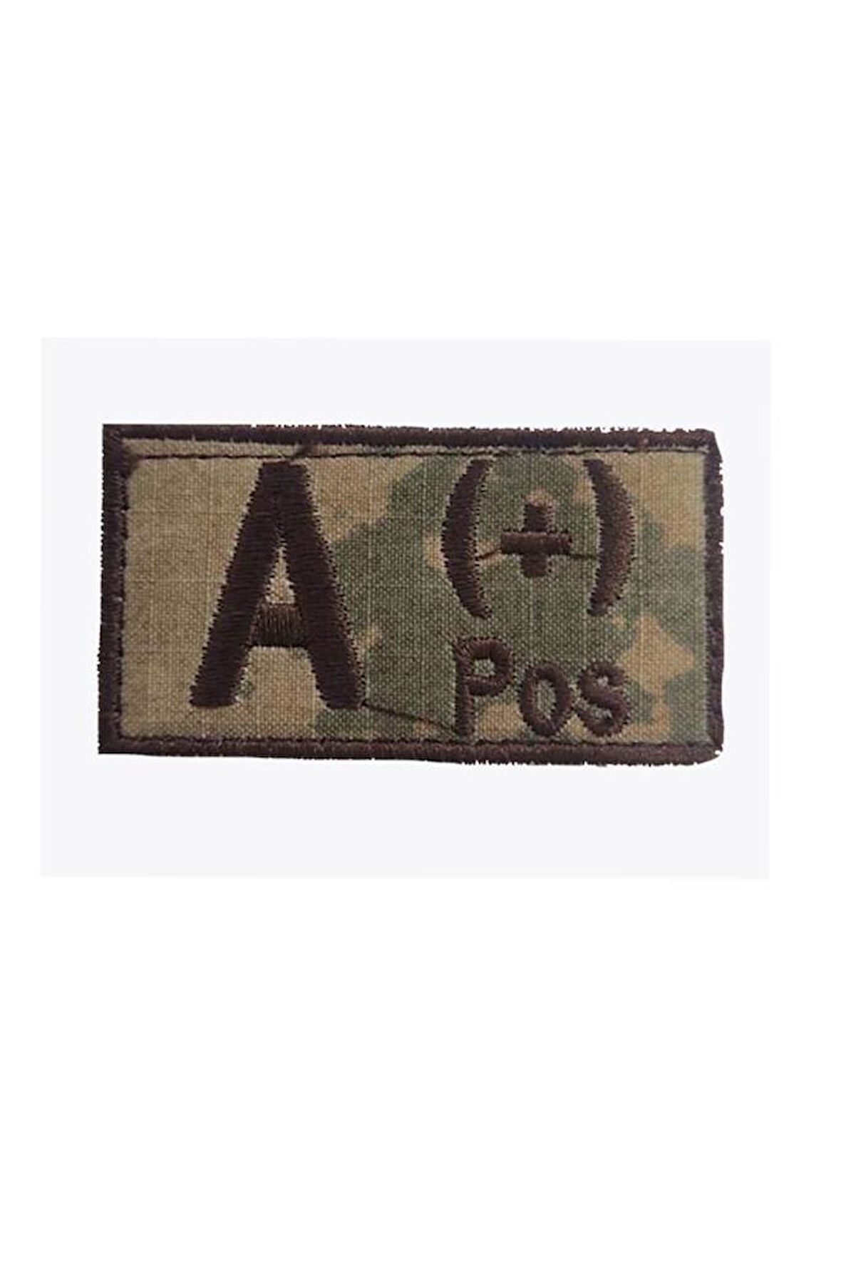 Single Sword Nakış Kan Grubu Patch - Peç KAMUFLAJ-A RH (+)