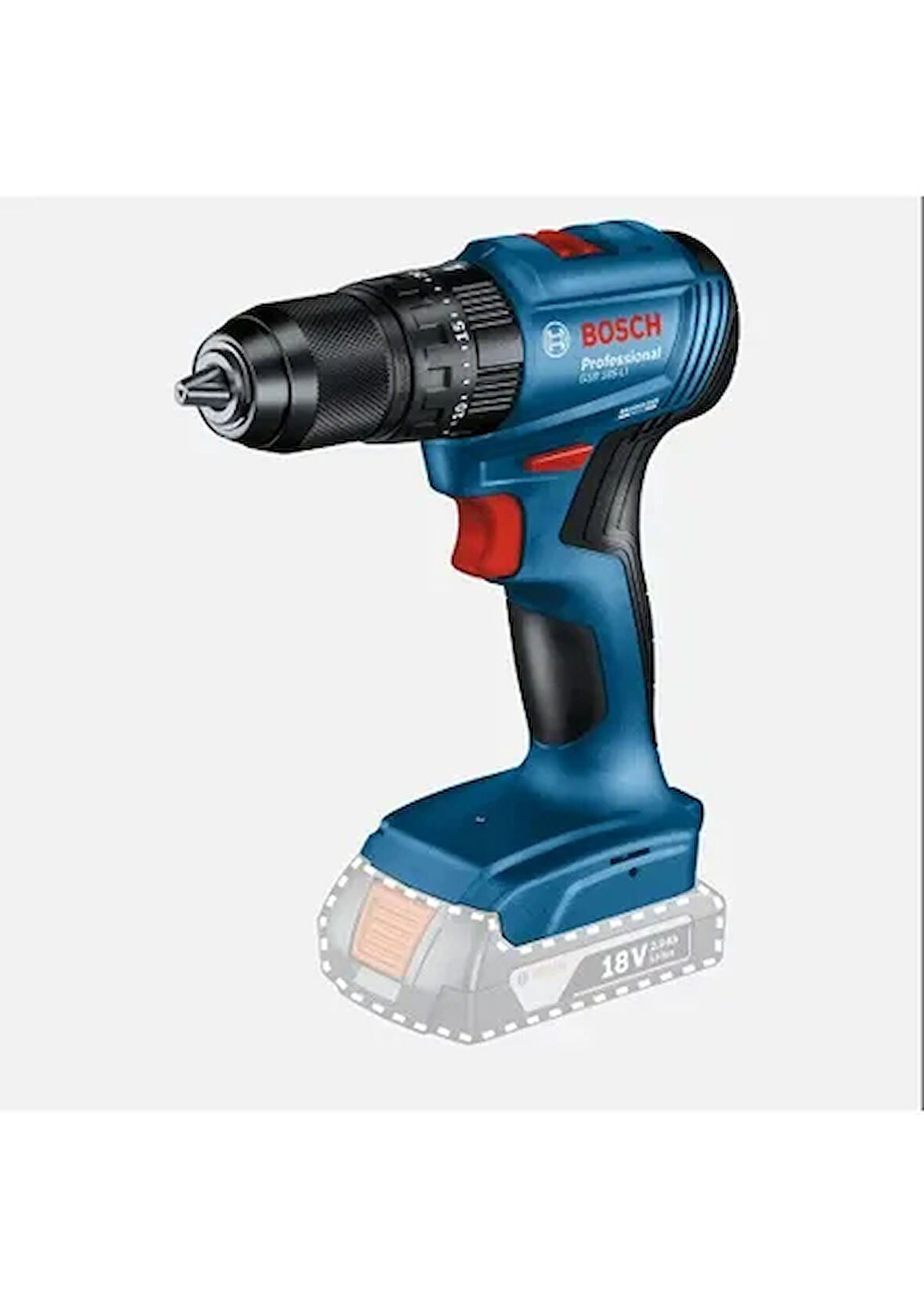 Bosch GSB 185 Li Çift Akülü 2 Ah Darbeli Matkap + 82 Parça Uç Seti