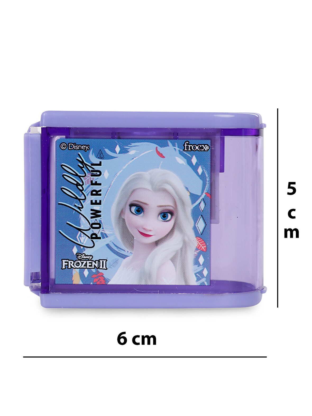 Frozen Hazneli 3 Bıçaklı Kalemtıraş Kırtasiye Mor